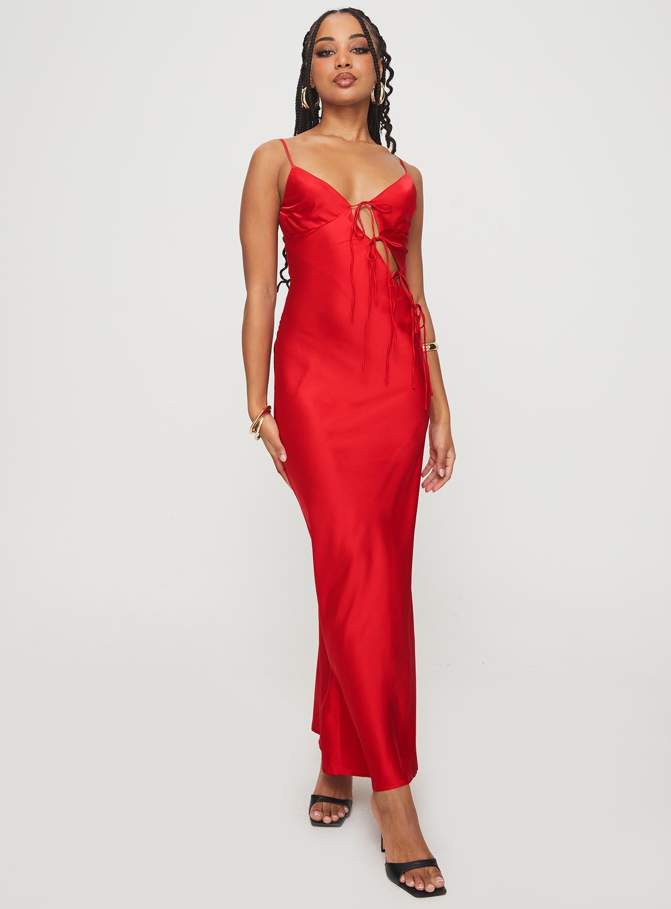 Alternative view of About A Girl Maxi Dress Red