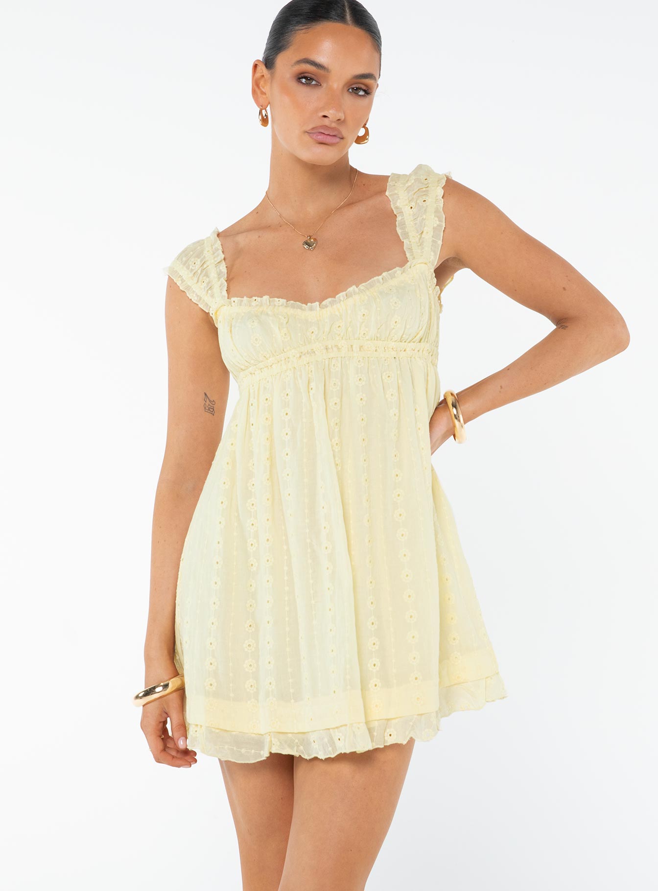 Alternative view of Carlita Mini Dress Yellow