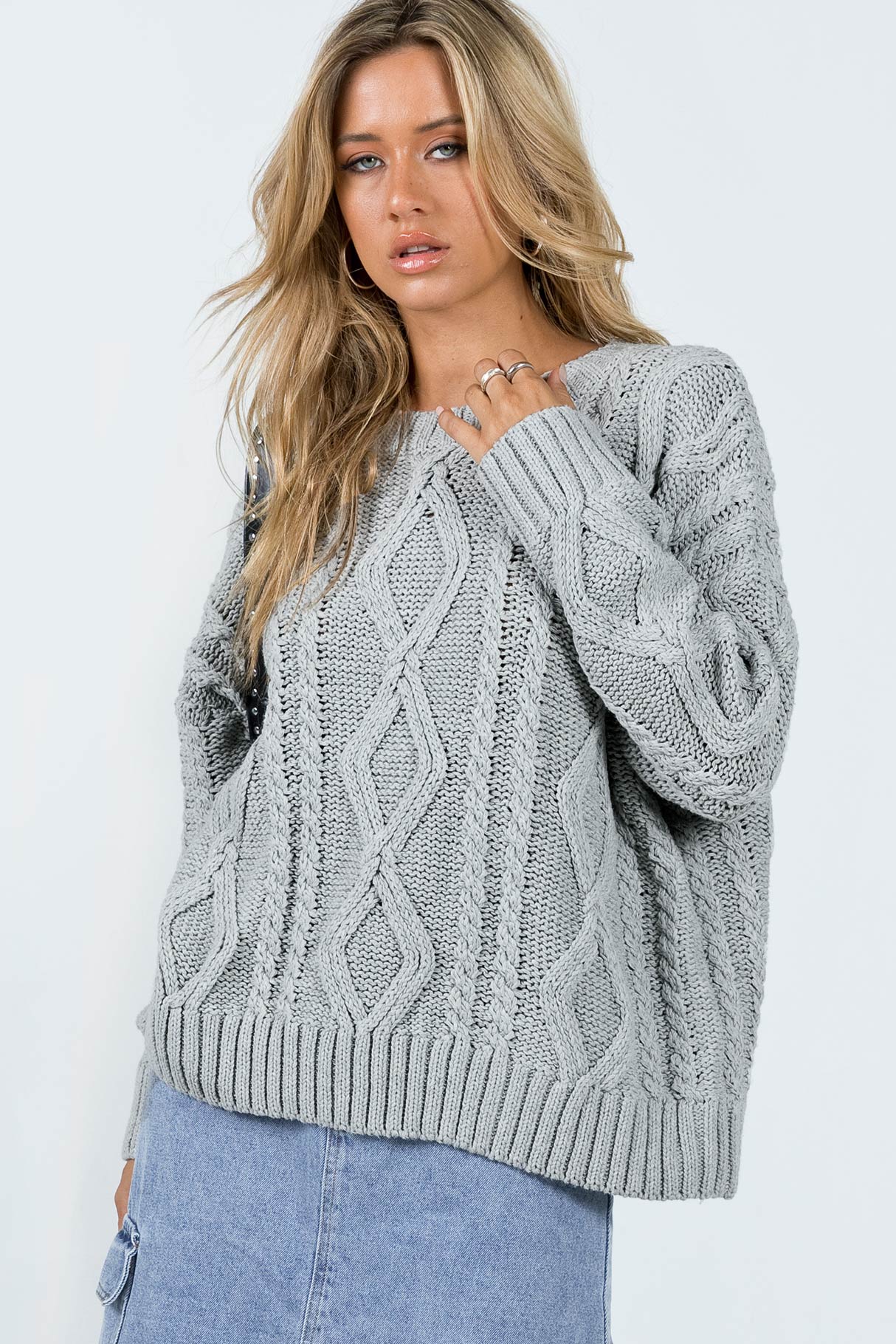 Alternative view of Anaya Oversized Sweater Grey