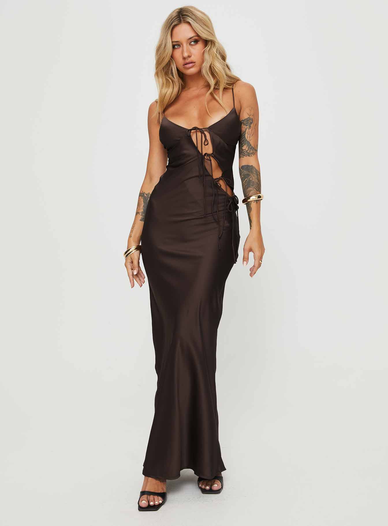 Alternative view of About A Girl Maxi Dress Chocolate