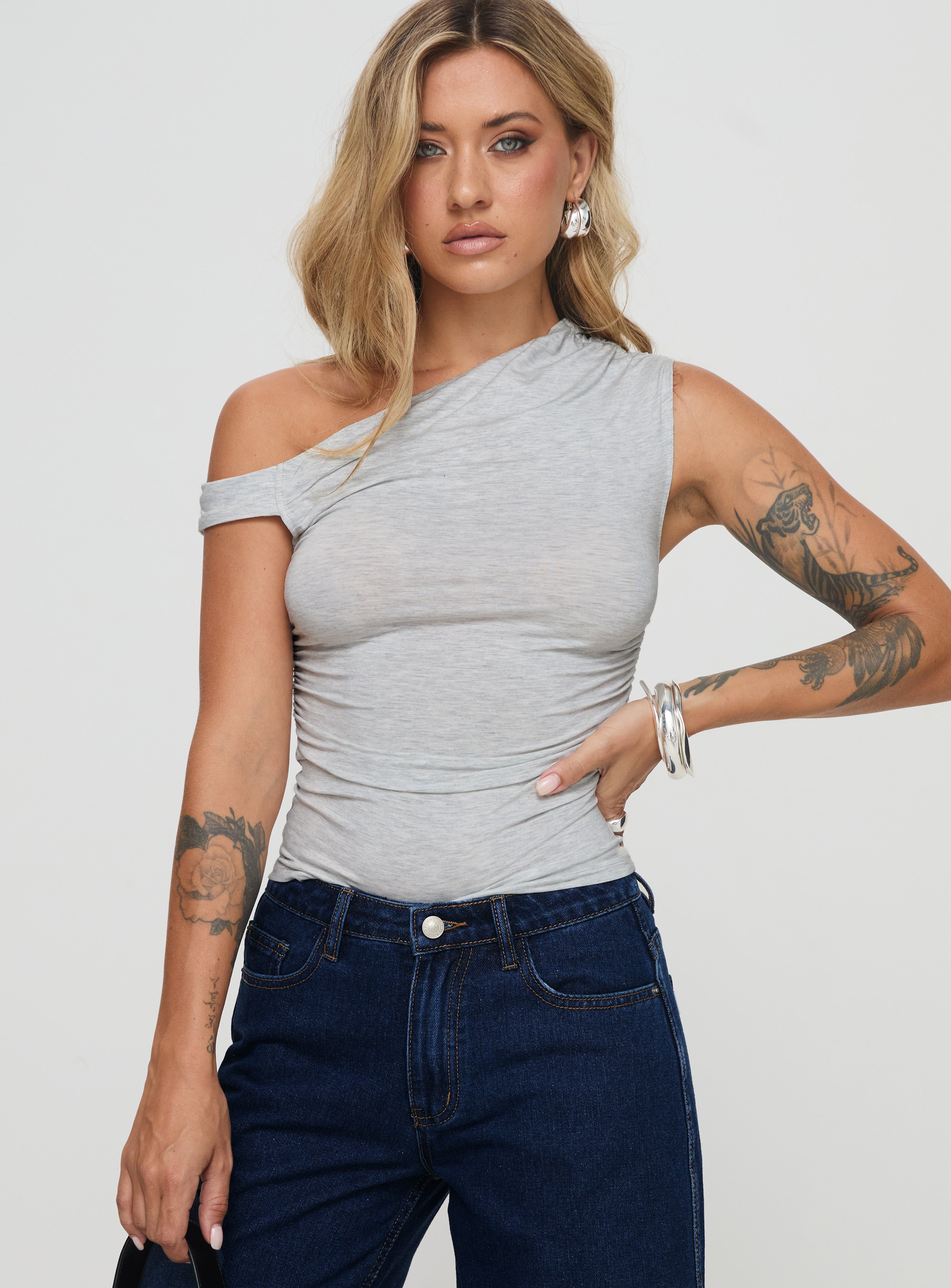 Alternative view of Beller Top Marle Grey