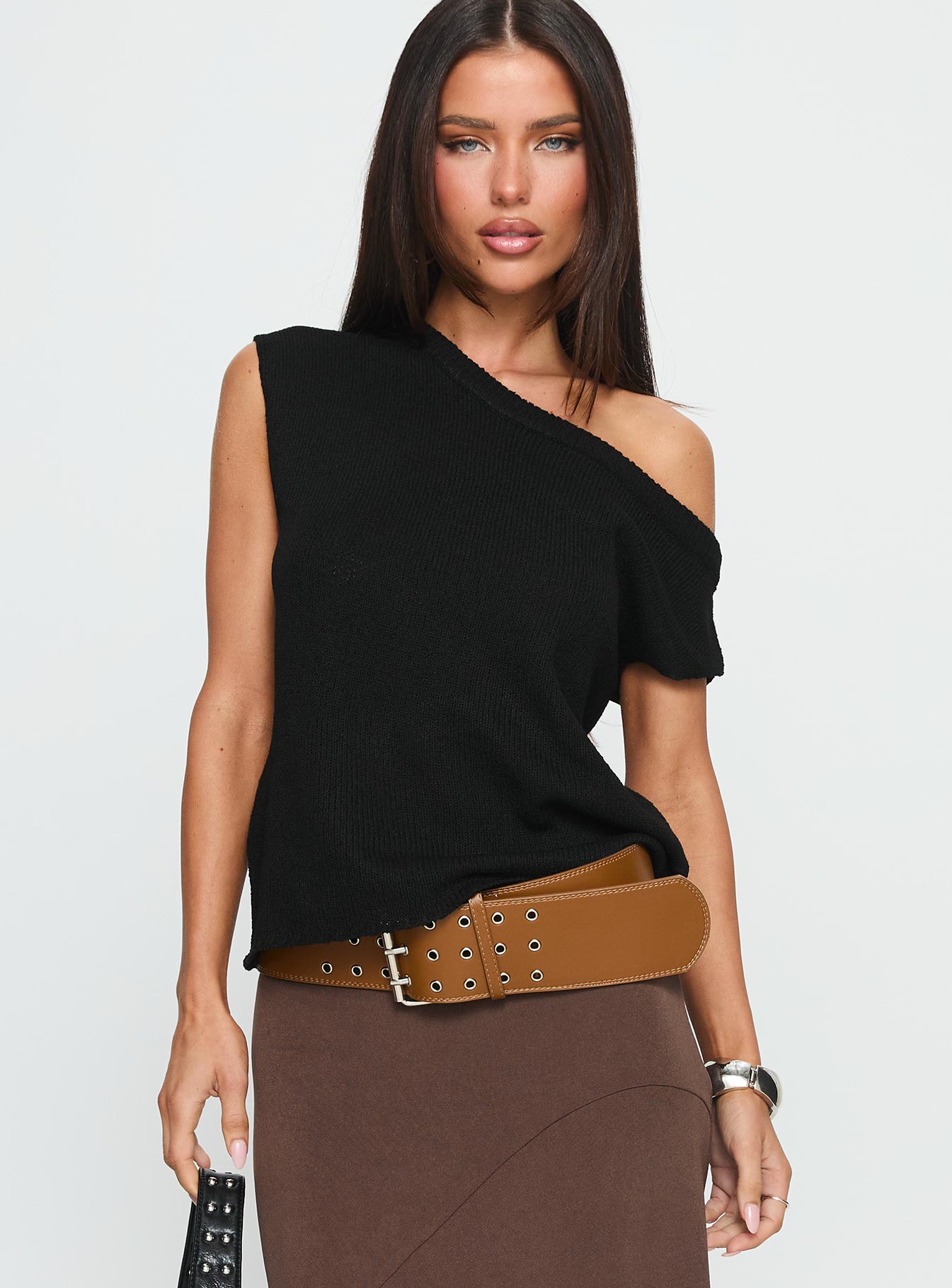Alternative view of Ashfield Off Shoulder Top Black