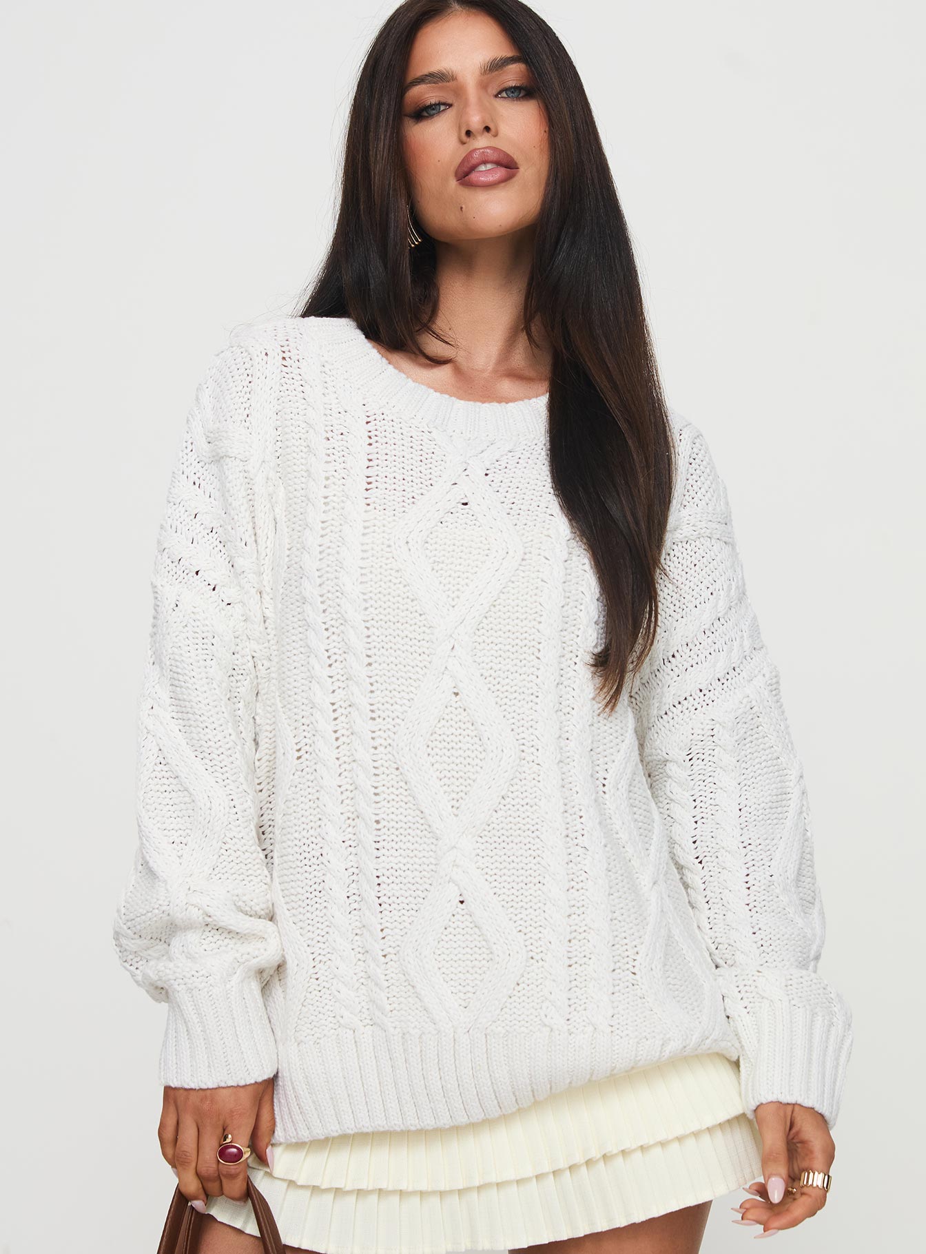 Alternative view of Anaya Oversized Sweater White