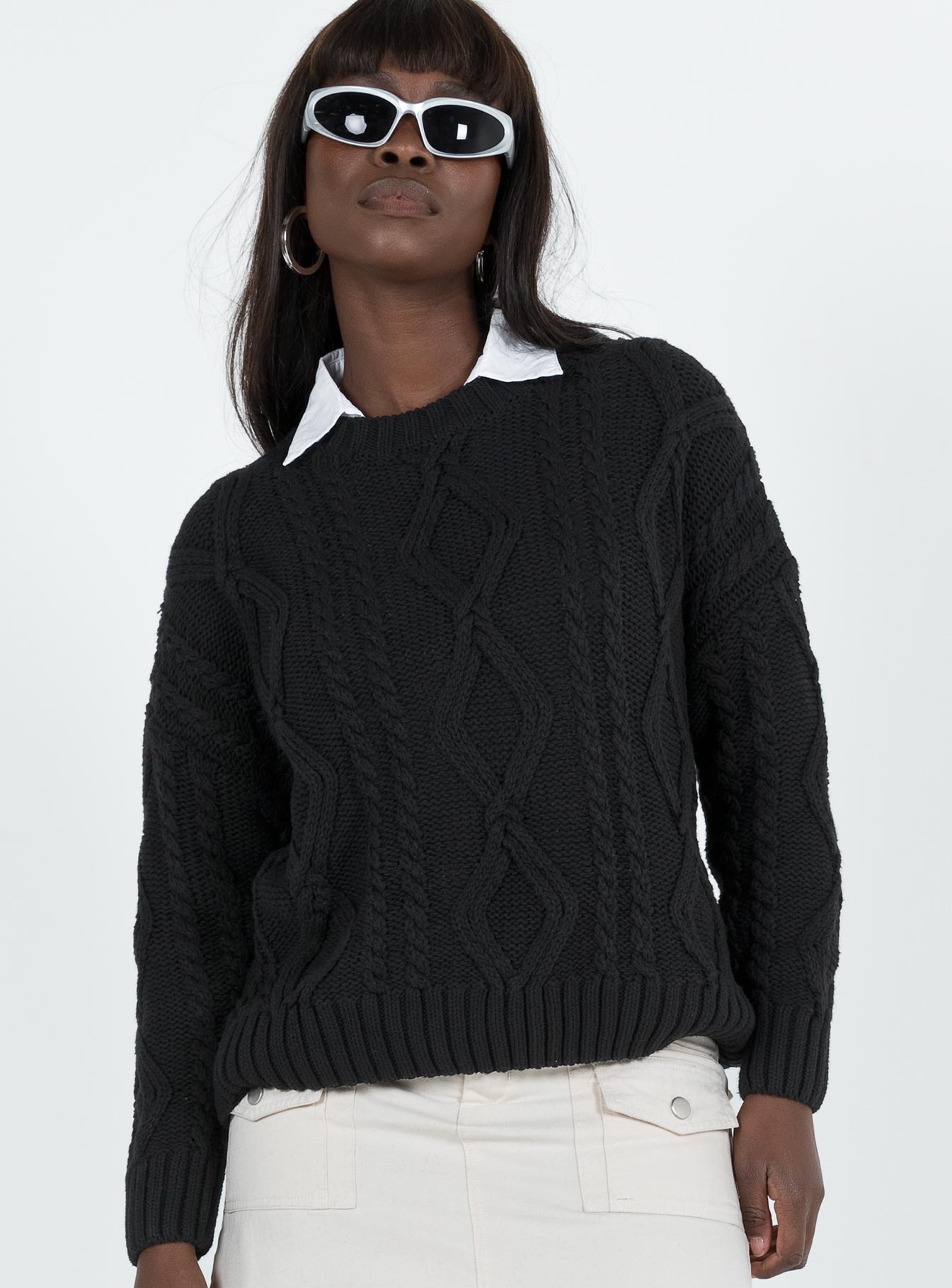 Alternative view of Anaya Oversized Sweater Black