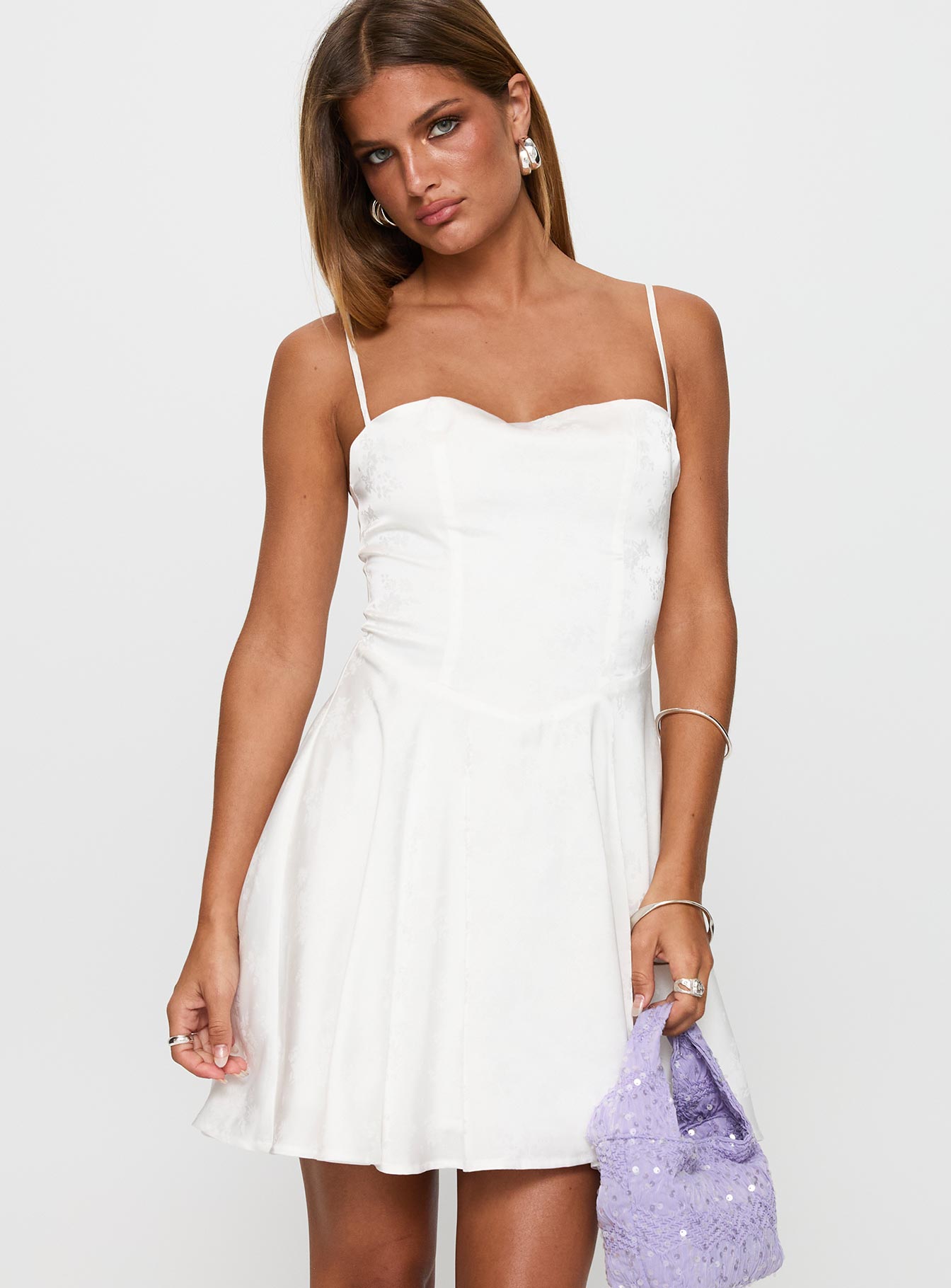Alternative view of Dreams Ahead Mini Dress White