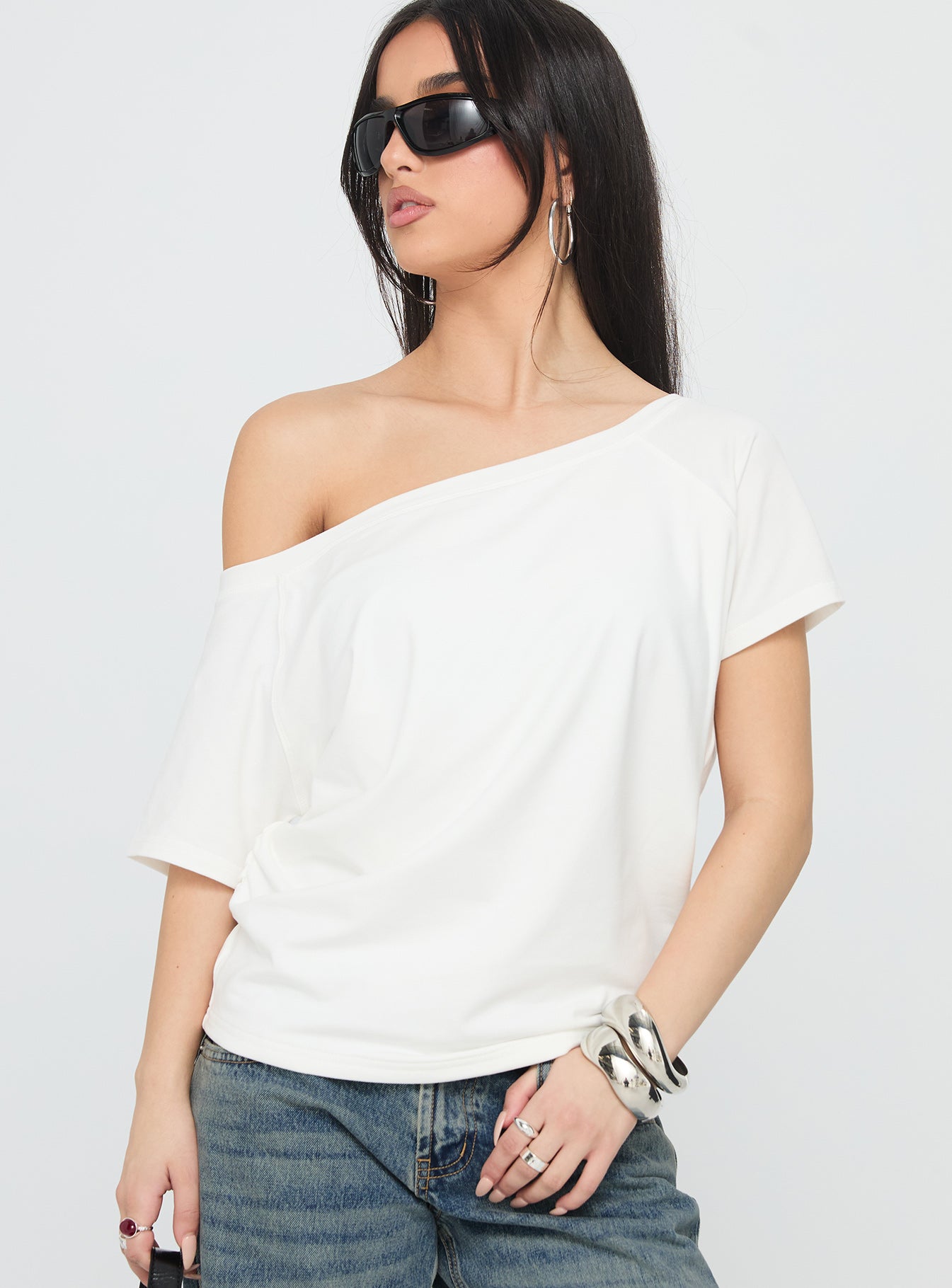 Alternative view of Icon Baby Off Shoulder Top White