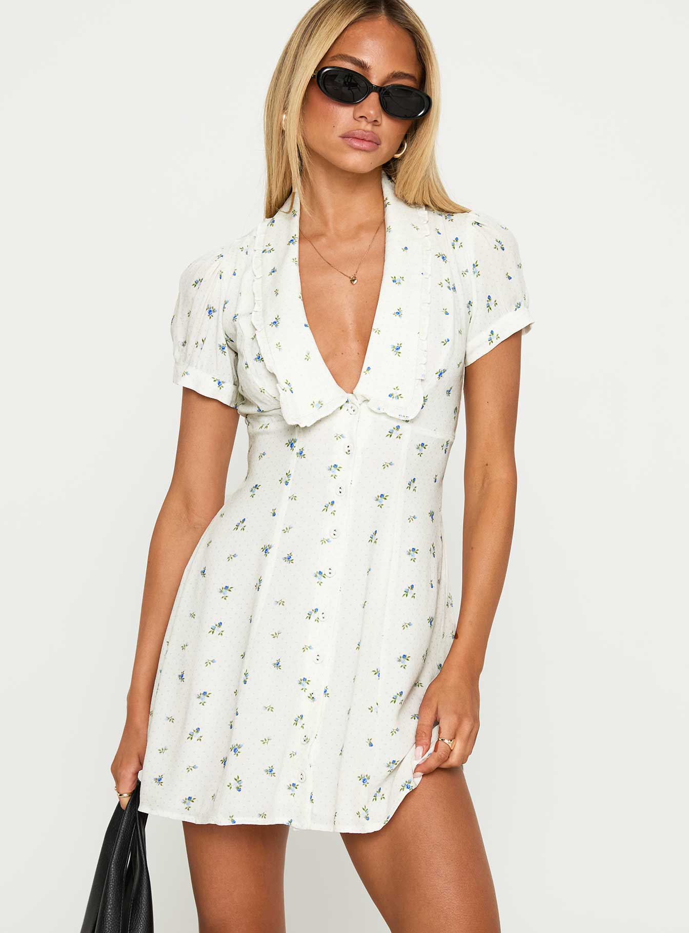 Alternative view of Fabiola Collared Mini Dress Floral