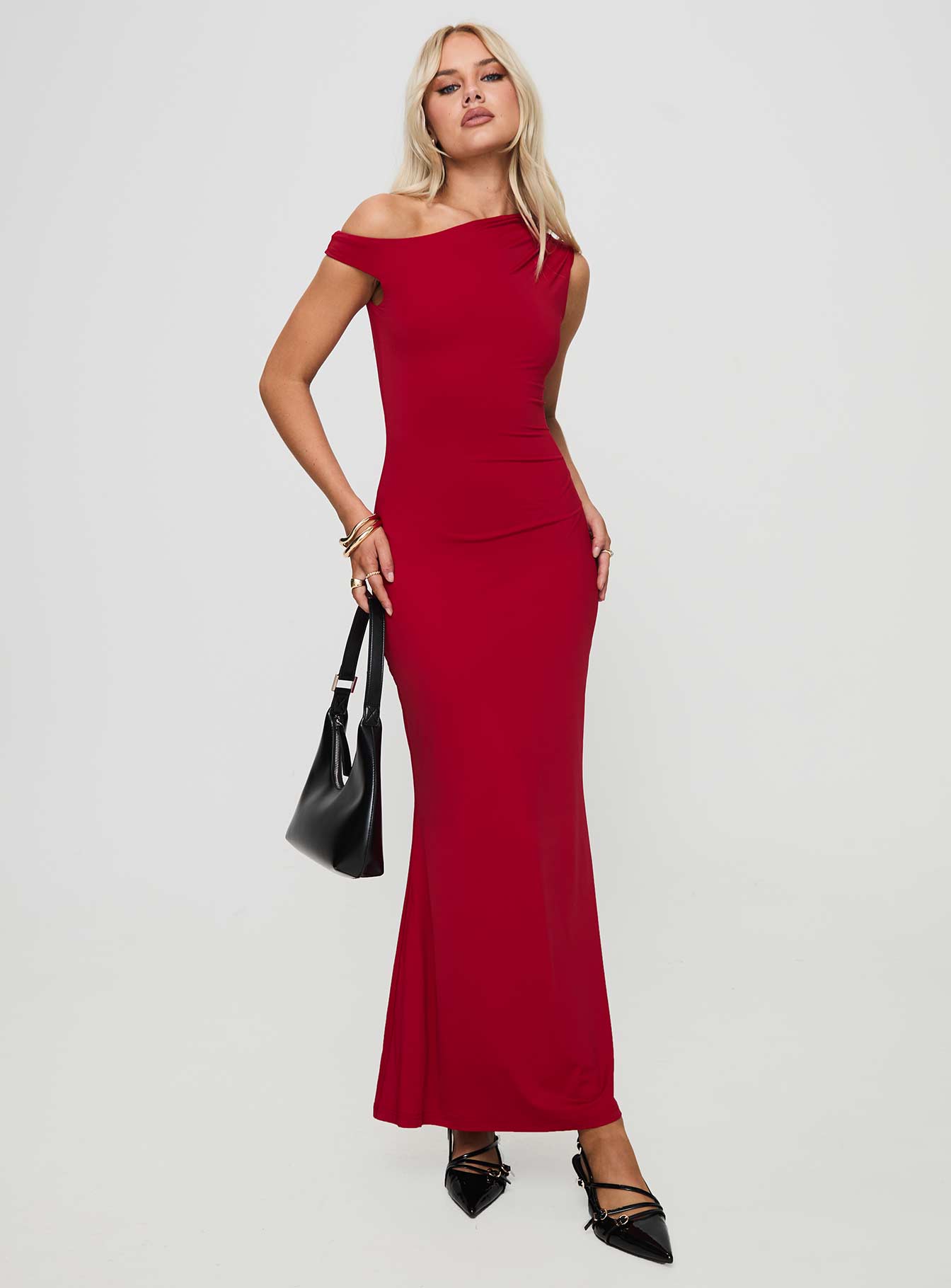 Alternative view of Beller Maxi Dress Red
