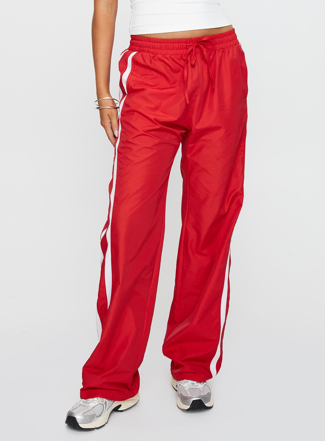 Alternative view of Keli Track Pants Red / White