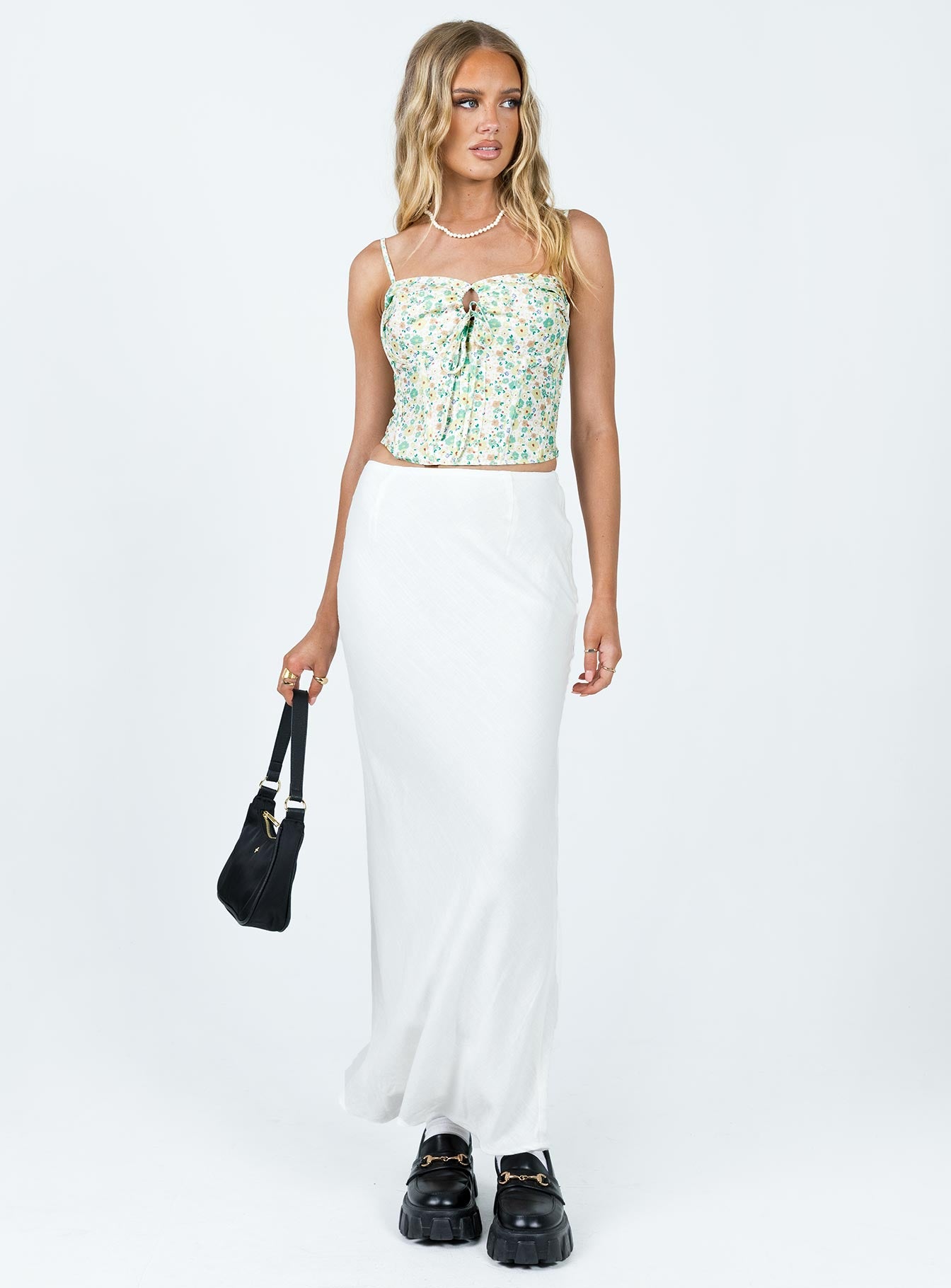 Alternative view of Jodie Maxi Skirt White