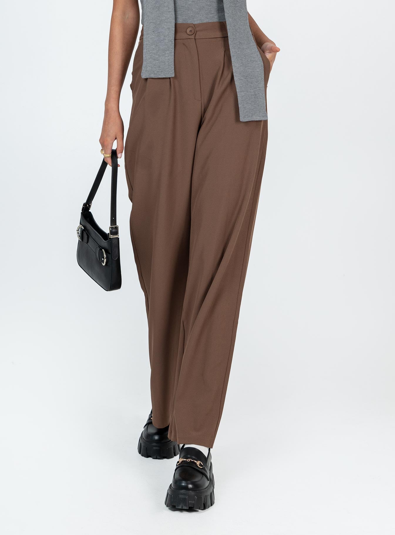 Alternative view of Archer Pants Brown Tall