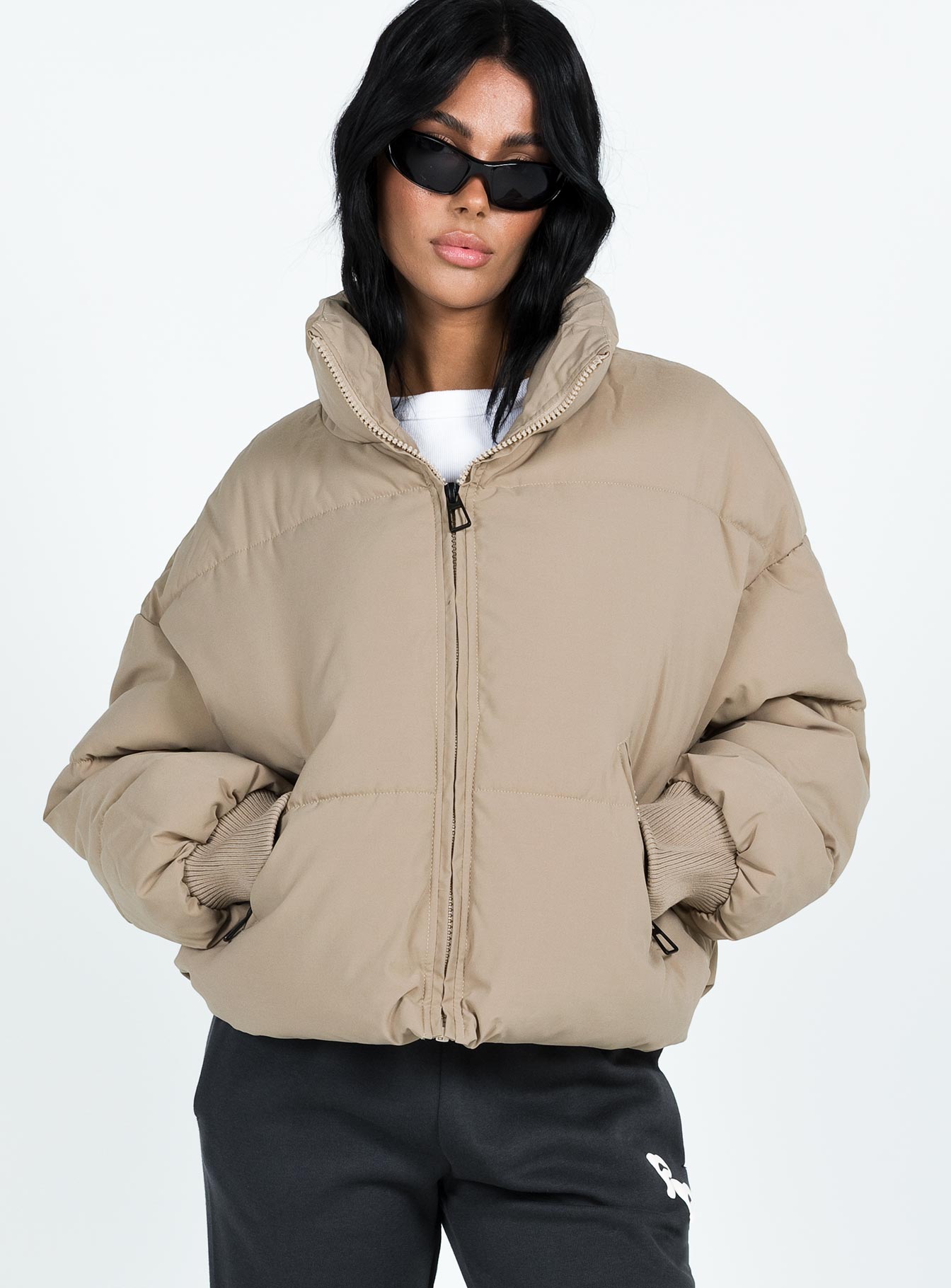 Alternative view of 7Th Avenue Puffer Jacket Beige