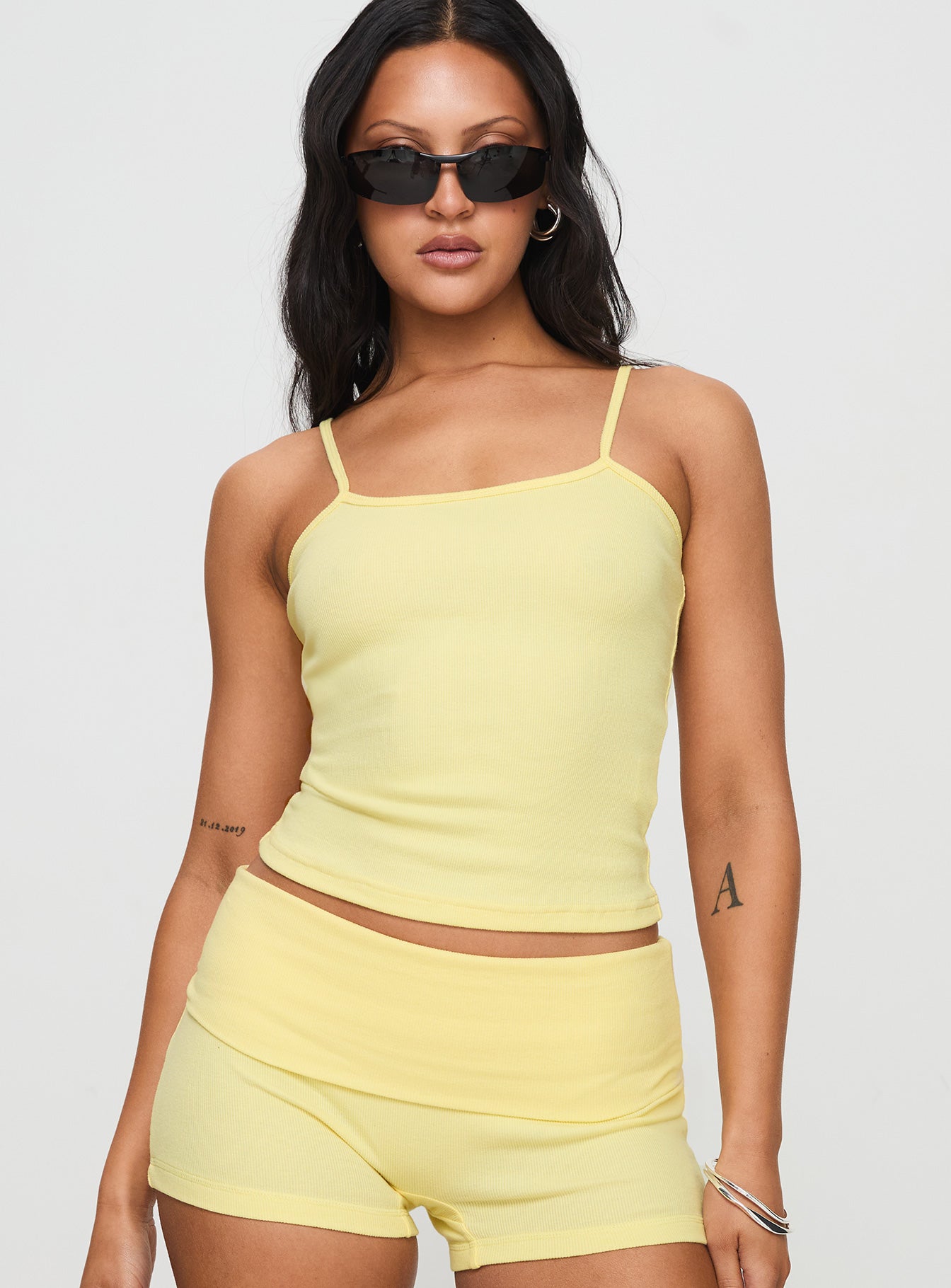 Alternative view of Baseline Rib Top Yellow
