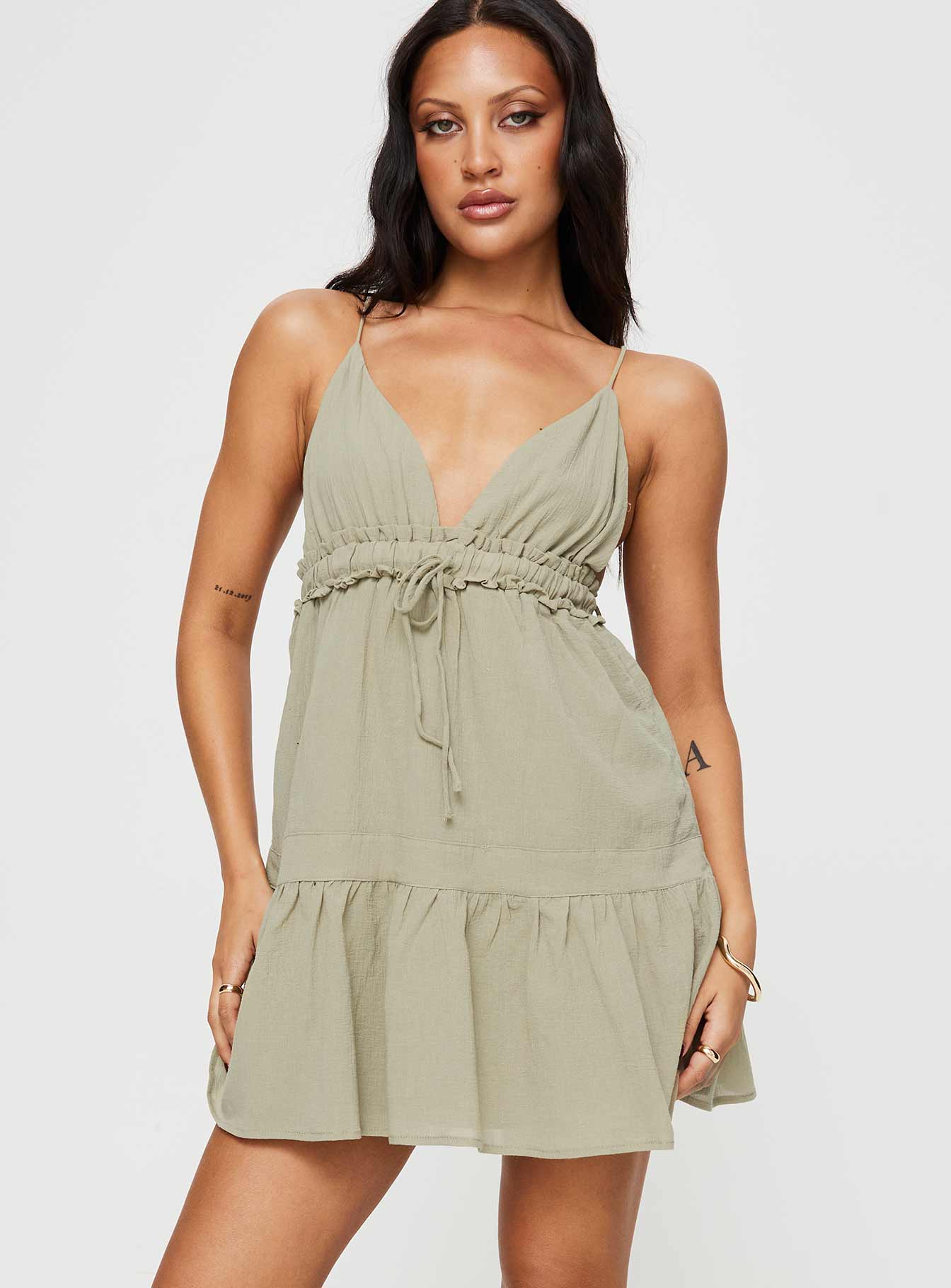 Alternative view of Dionne Mini Dress Olive