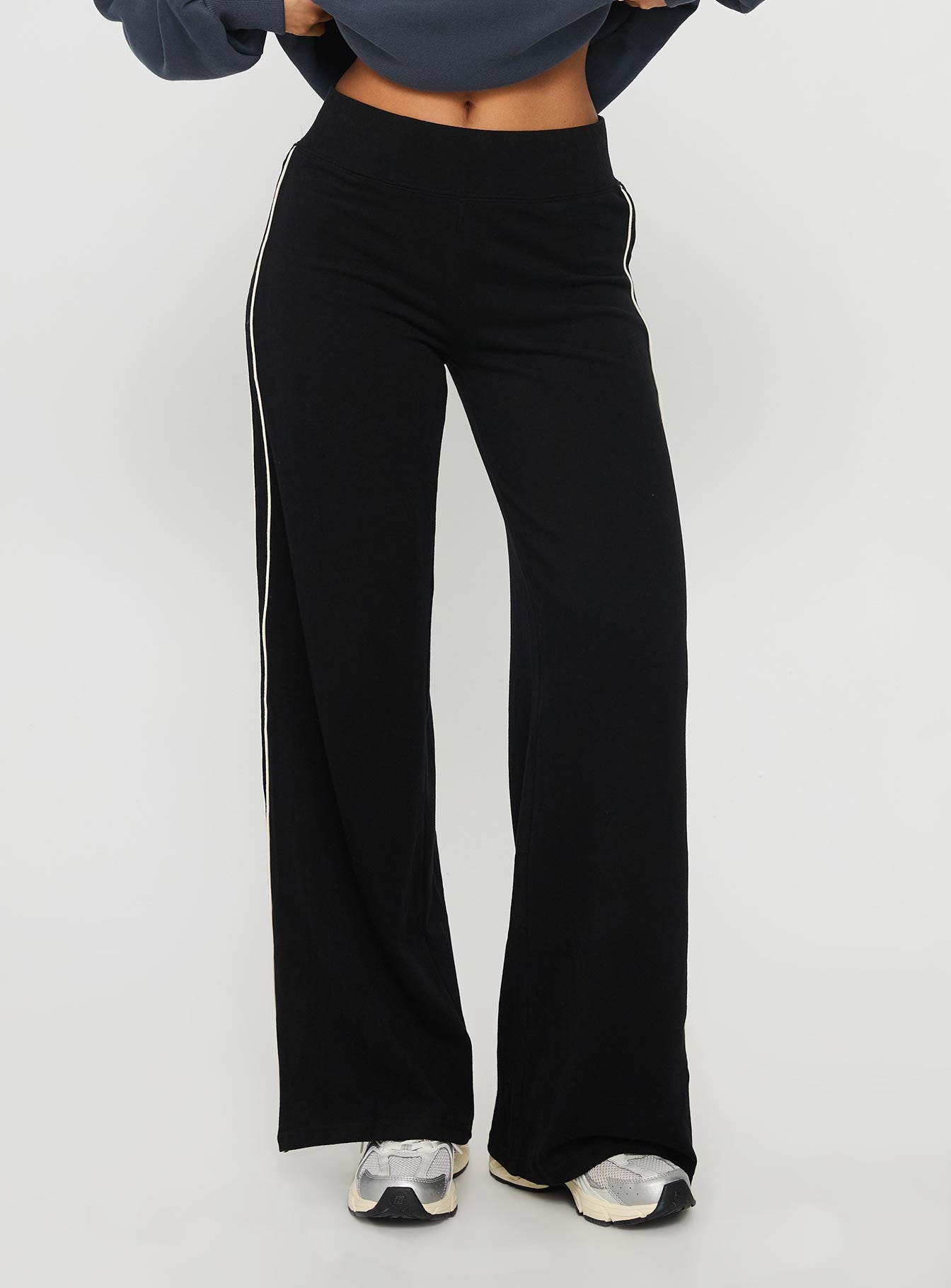 Alternative view of Ascenda Straight Leg Track Pant Black