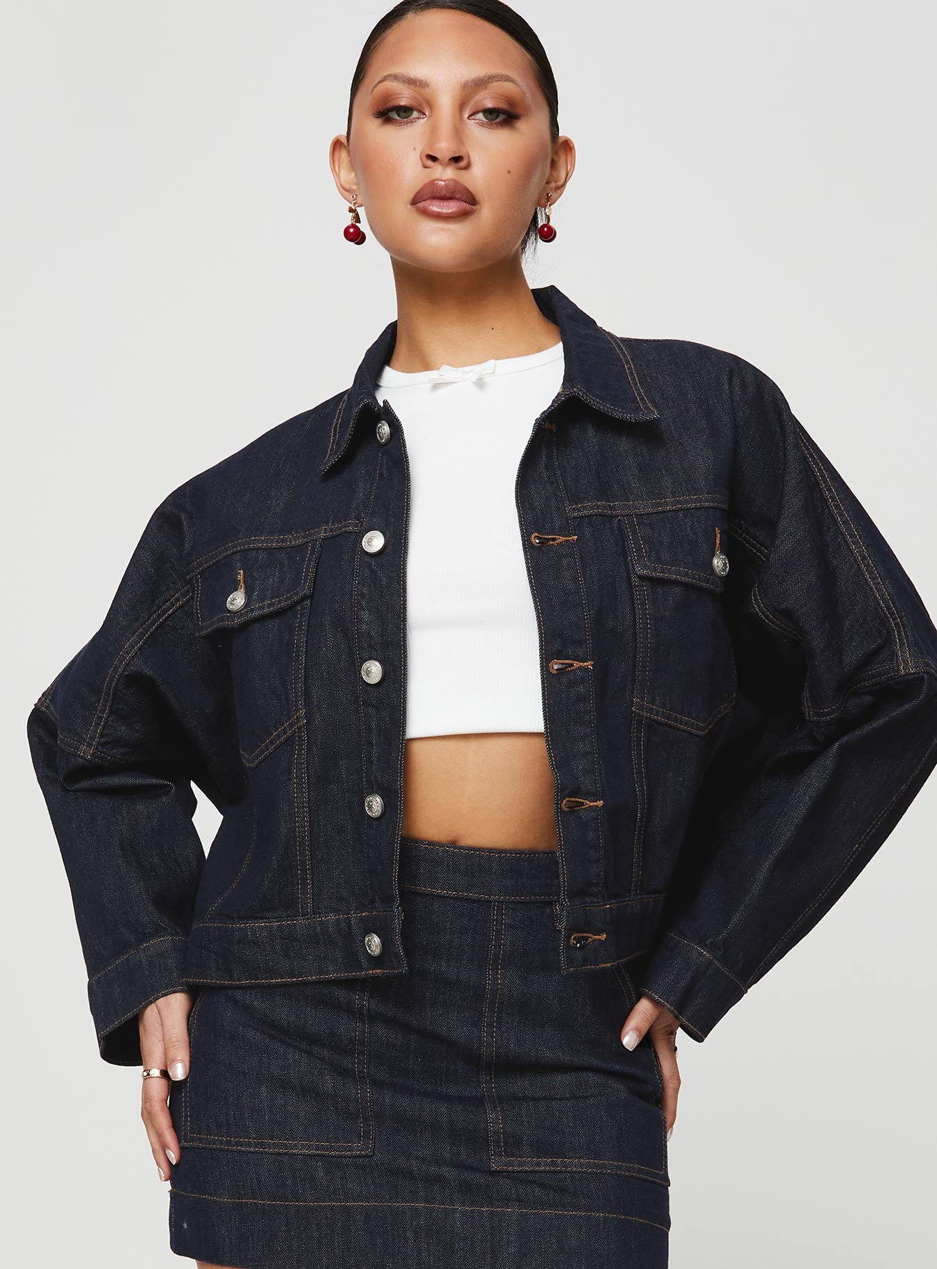 Alternative view of Hughes Jacket Dark Wash Denim