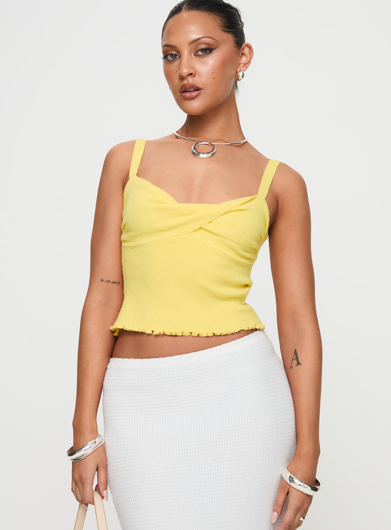 Alternative view of Dalma Twist Top Yellow