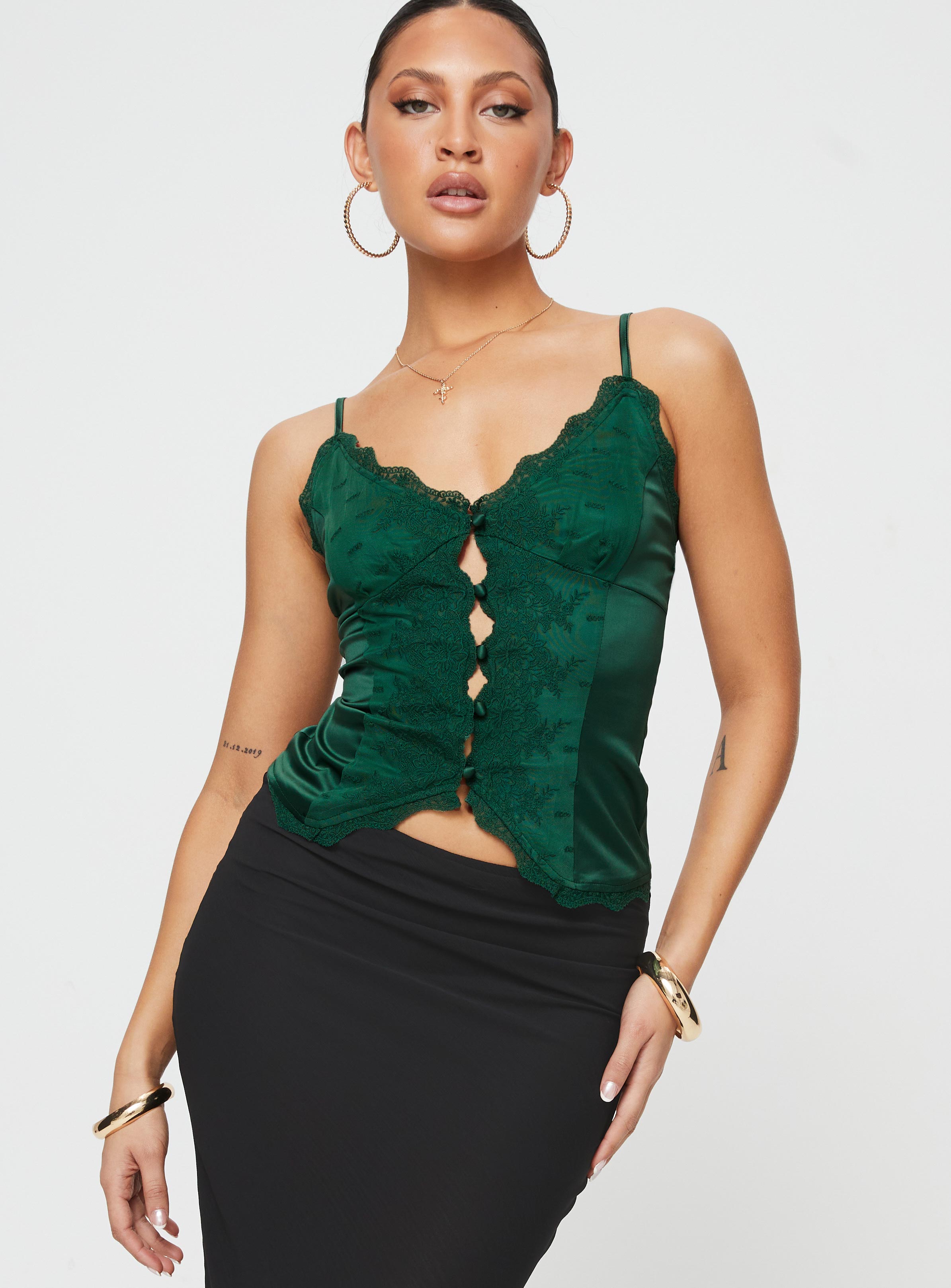 Alternative view of Juliana Top Forest Green