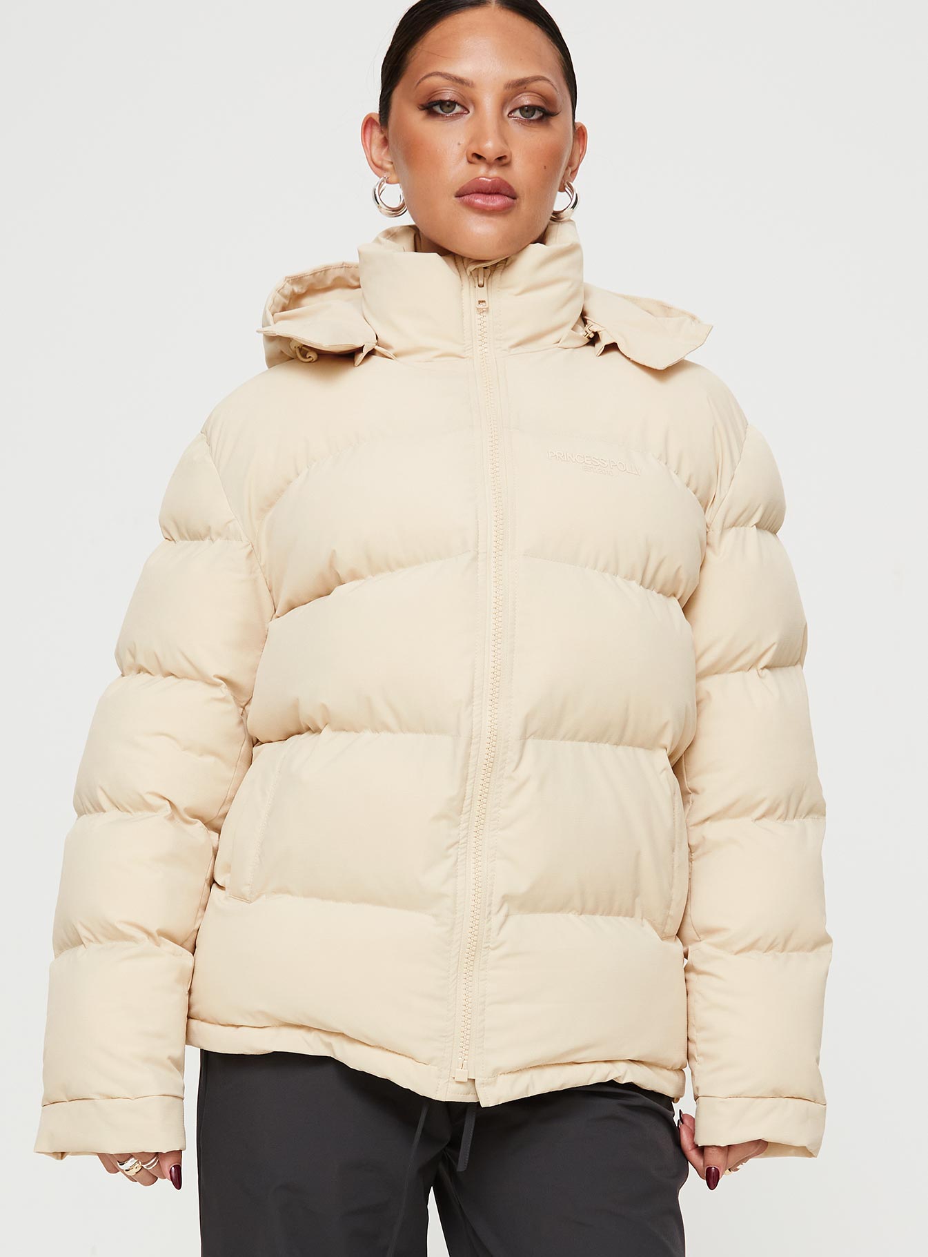 Alternative view of Dream Puff Technical Puffer Jacket Beige