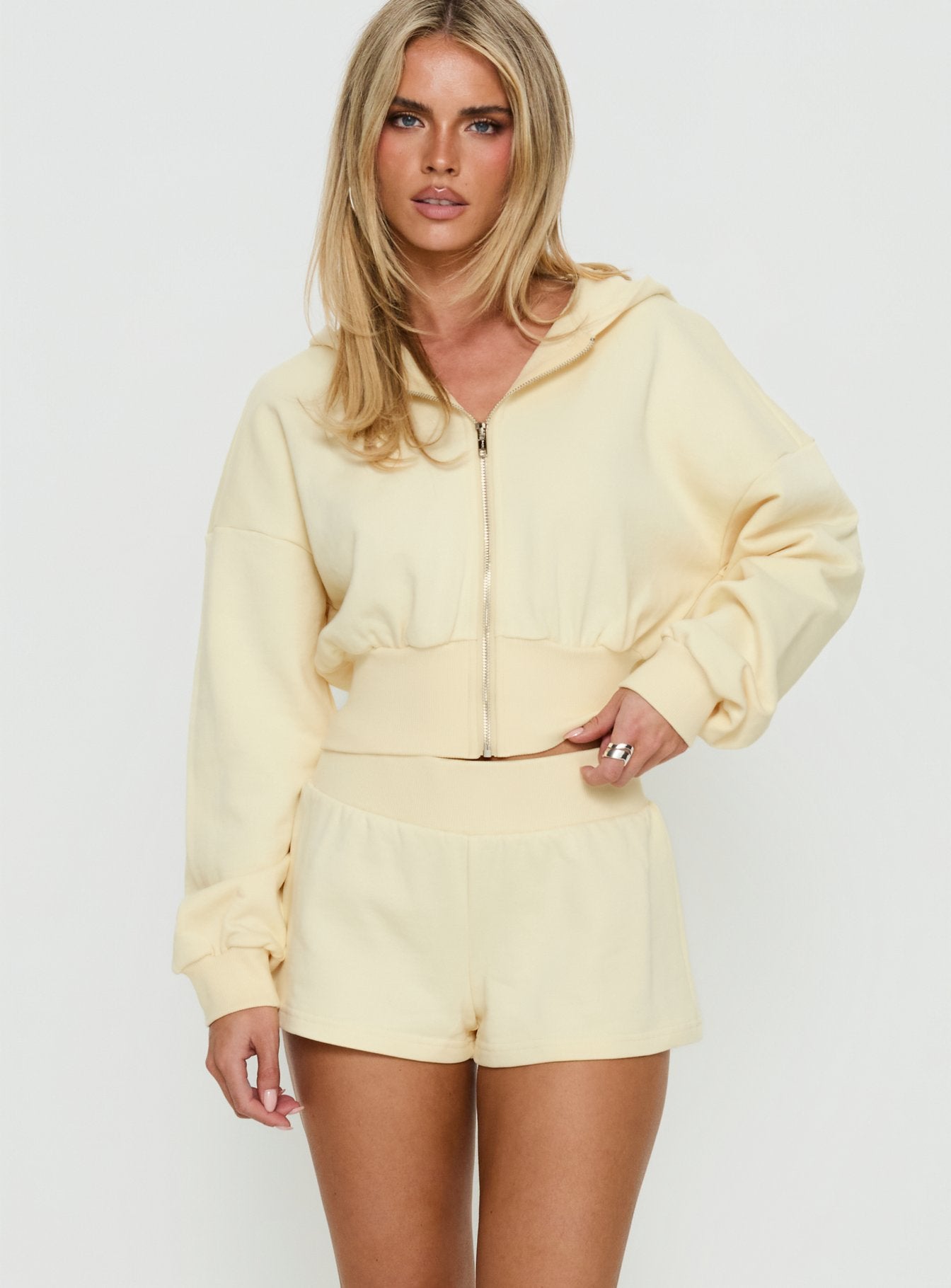 Alternative view of Daybreak Rib Waist Shorts Buttercream