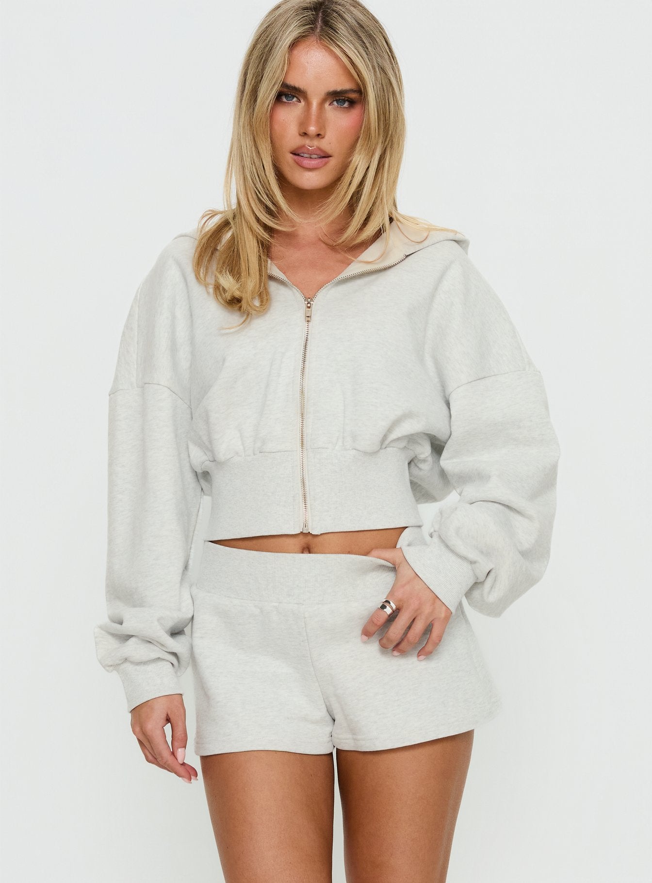 Alternative view of Daybreak Rib Waist Shorts Snow Marle