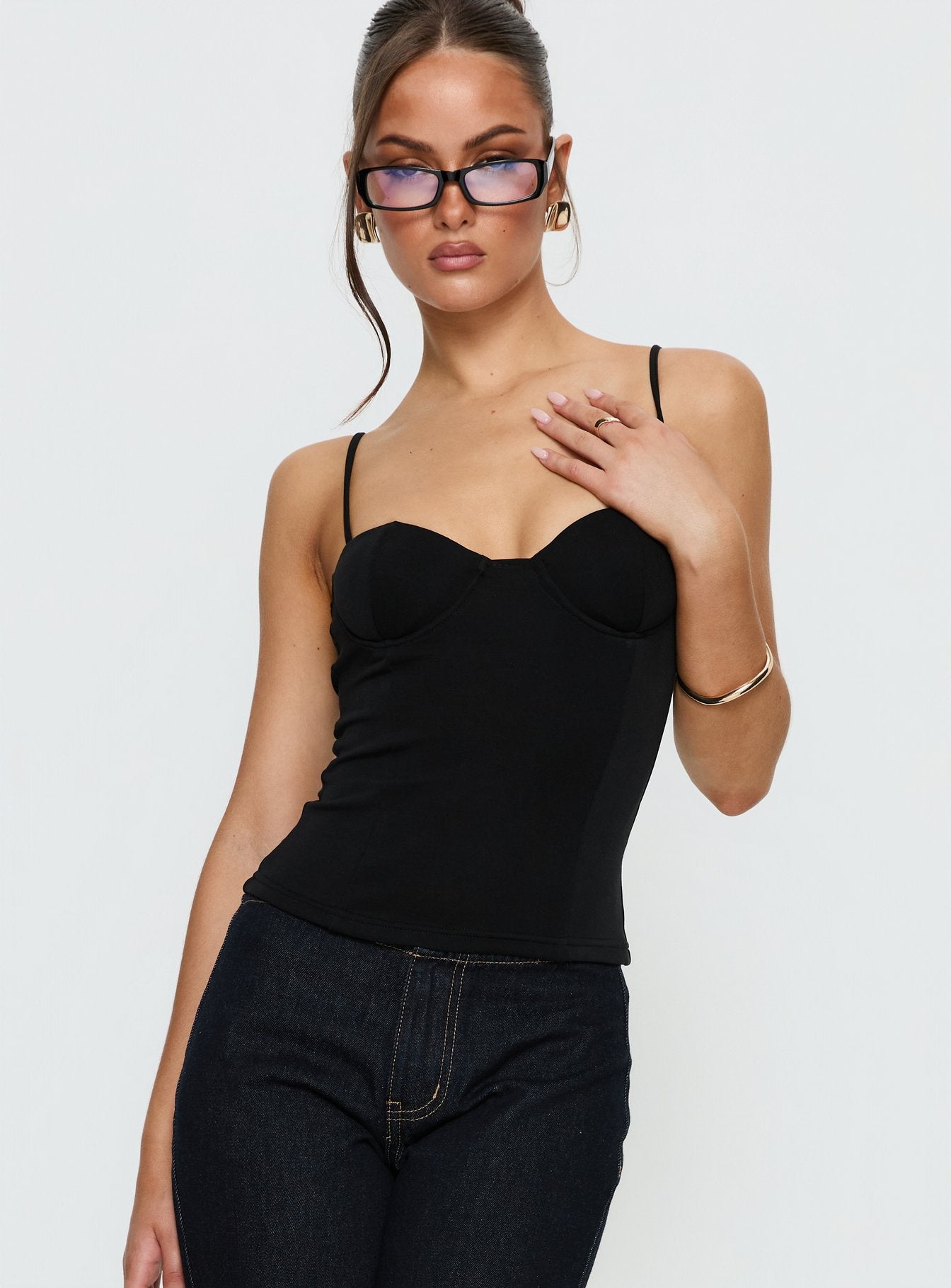 Alternative view of Anataza Underwire Top Black