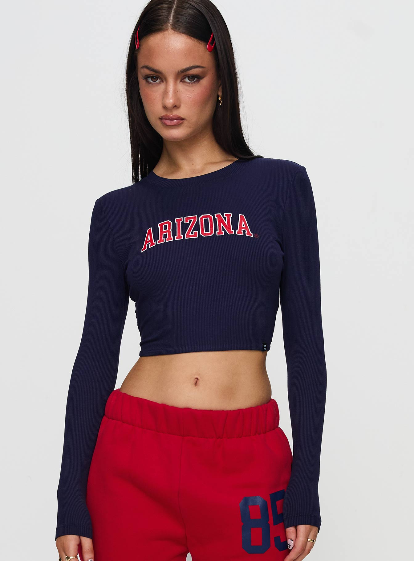 Alternative view of U Of A Bring It Back Long Sleeve Top Navy