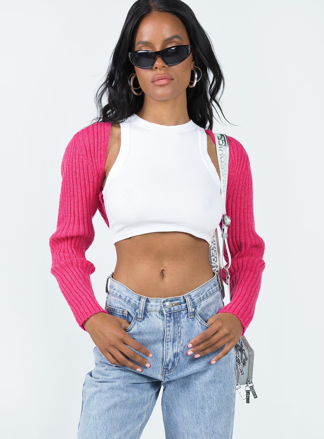 Alternative view of Aytan Bolero Sweater Pink