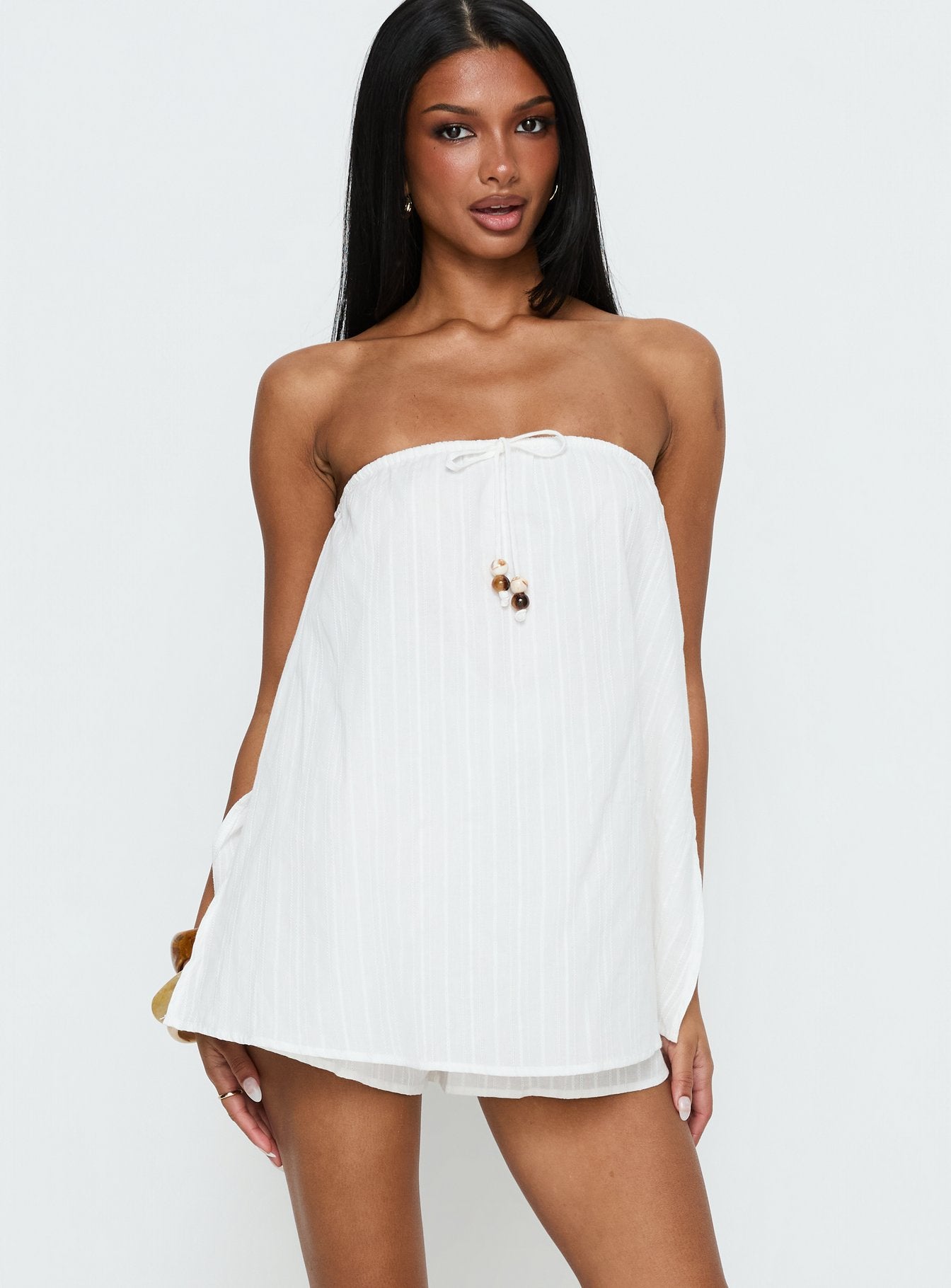 Alternative view of Isafelia Strapless Playsuit Off White