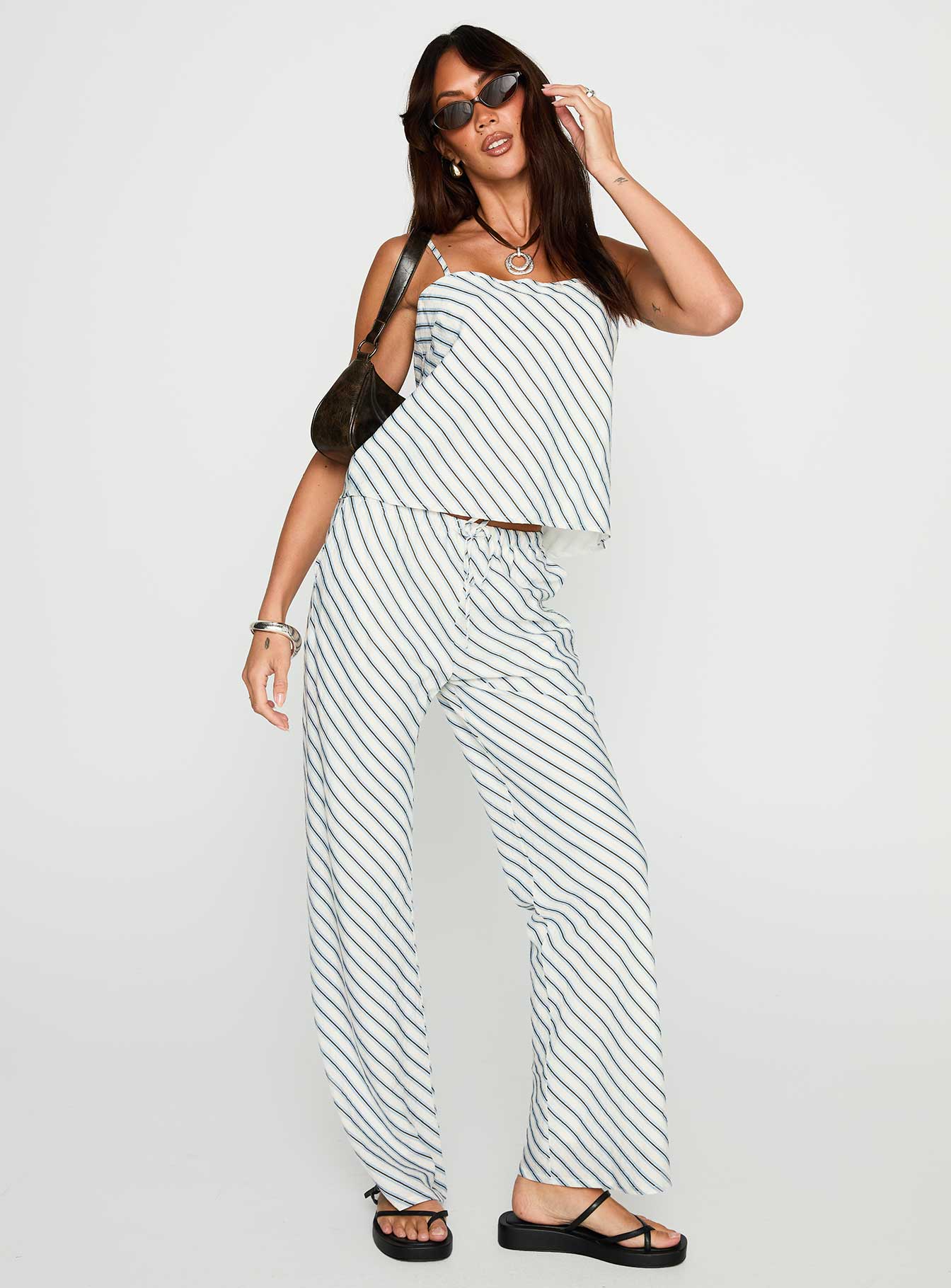 Alternative view of Born To Brag Set Blue Stripe