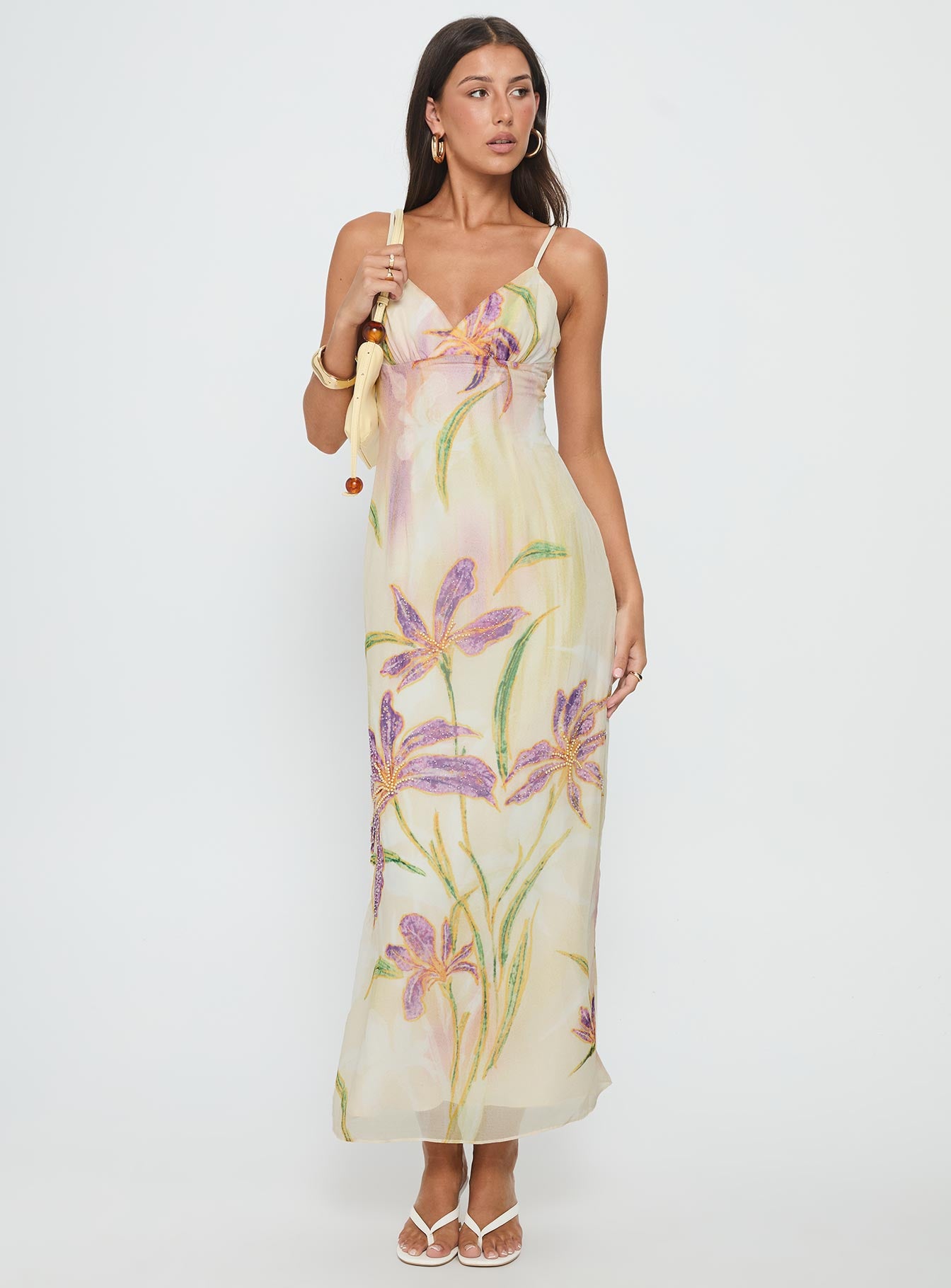 Alternative view of Isakaia Beaded Maxi Dress Floral / Multi