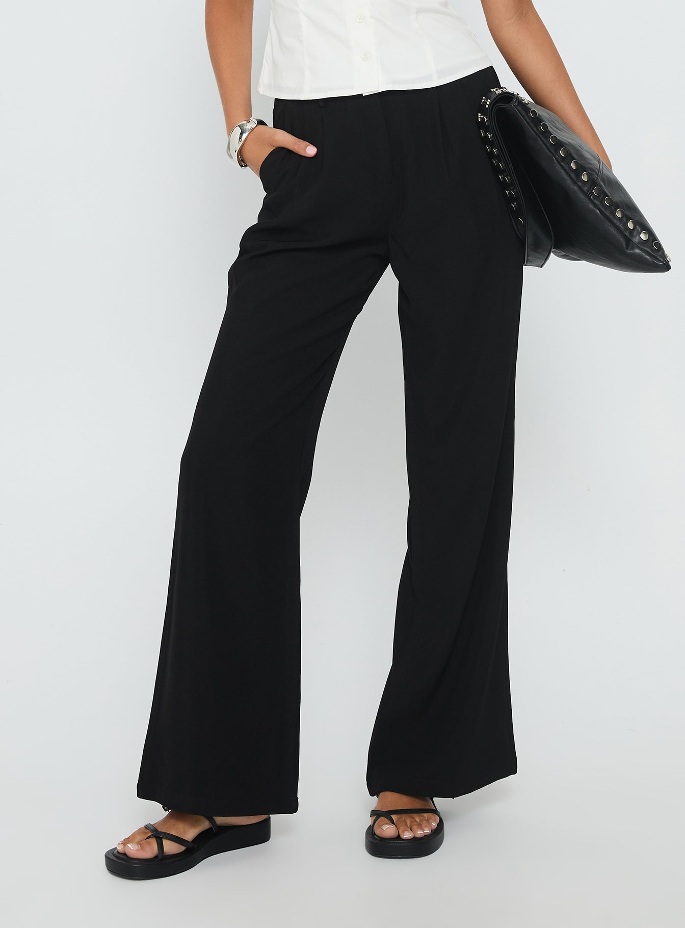 Alternative view of Ambient Wide Leg Pant Black