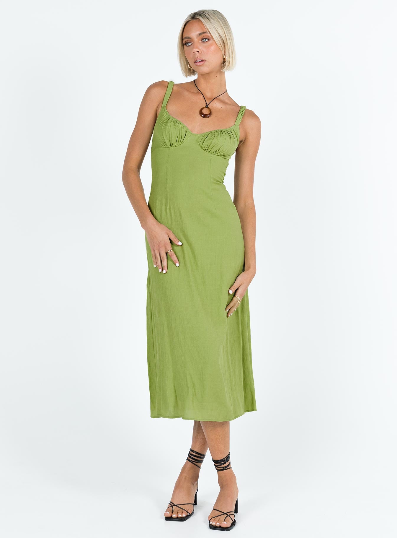Alternative view of Georgia Midi Dress Green