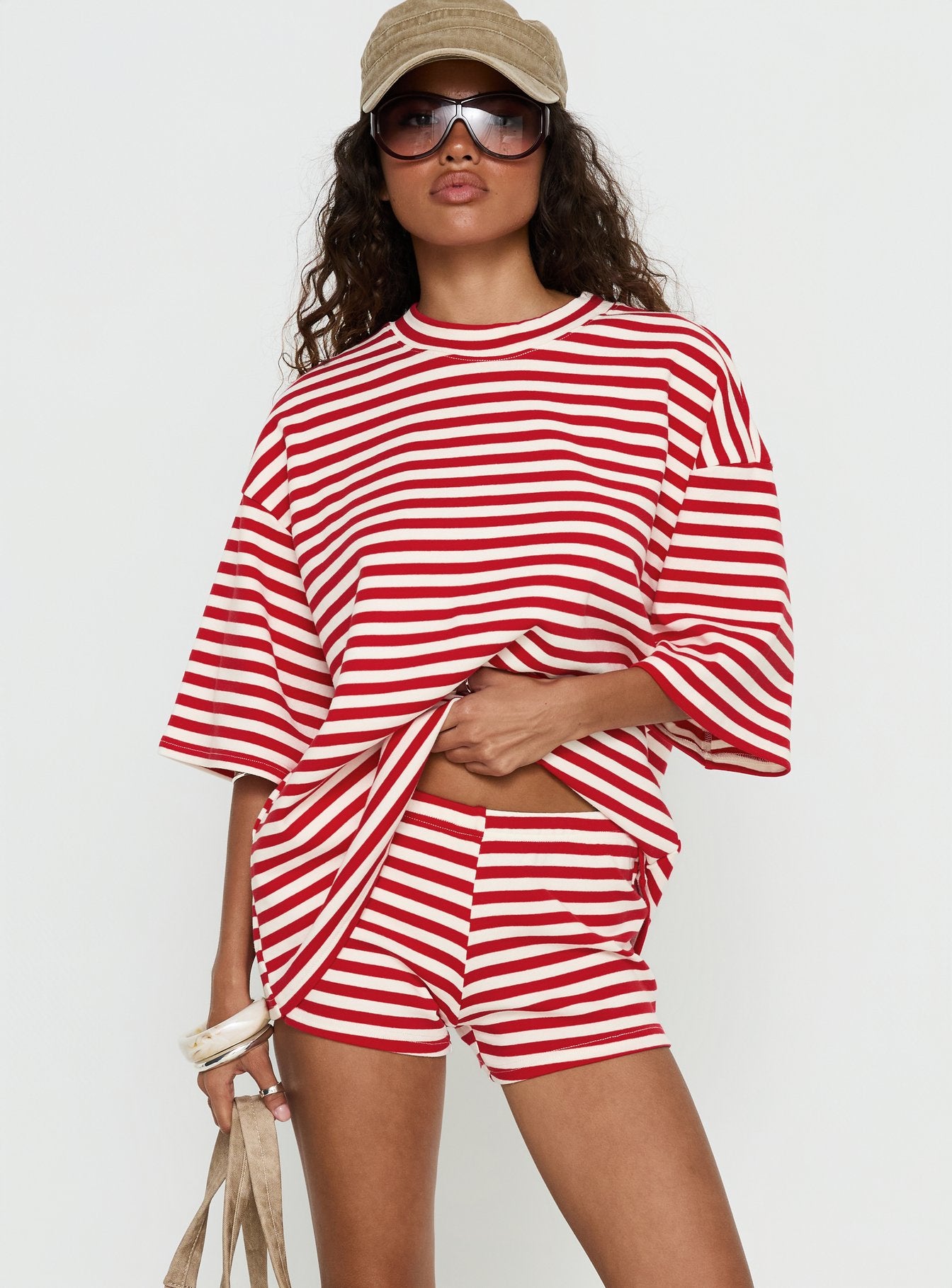 Alternative view of Bryanne Shorts Red Stripe