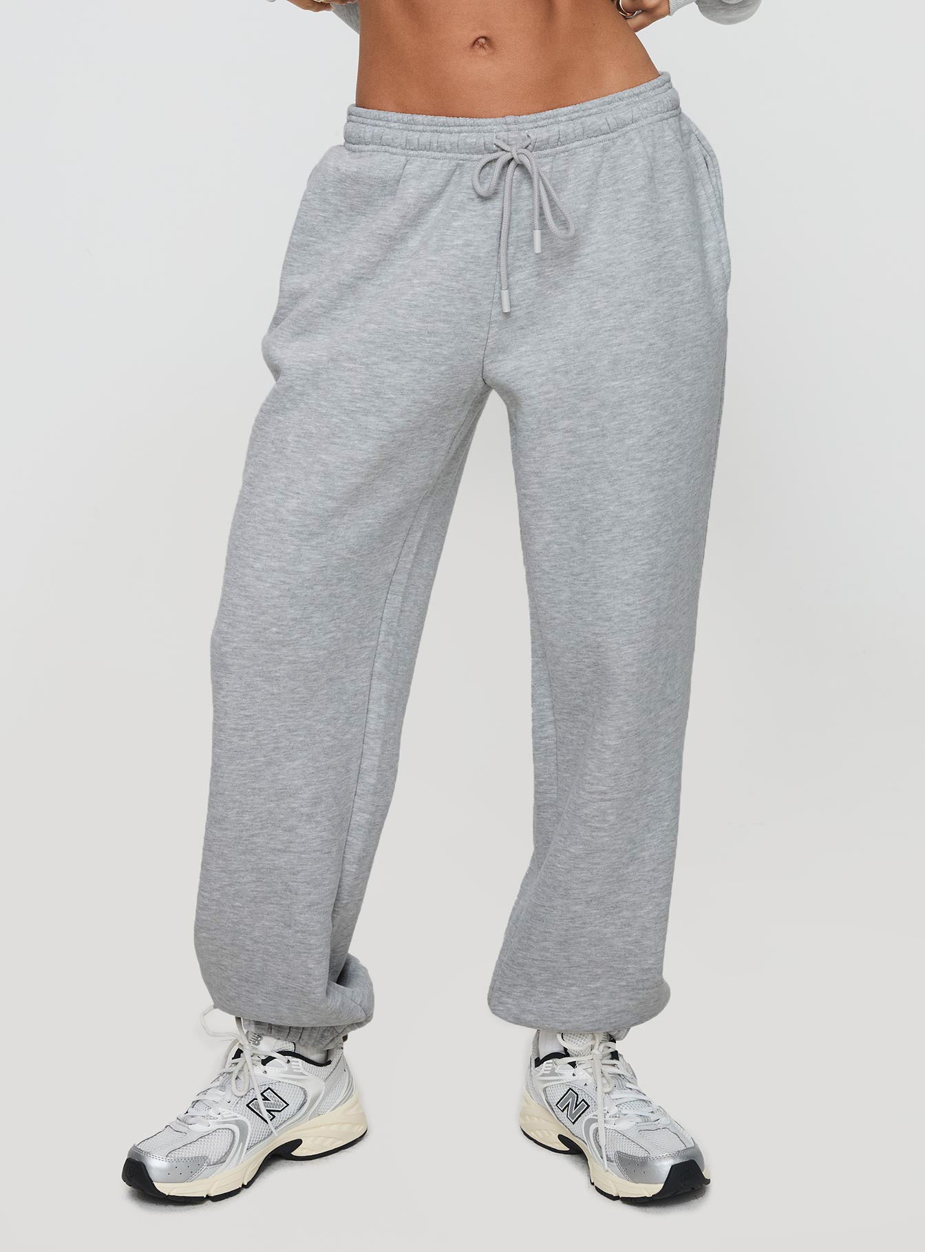 Alternative view of Dream Fleece Ankle Cuff Sweatpants Grey Marle