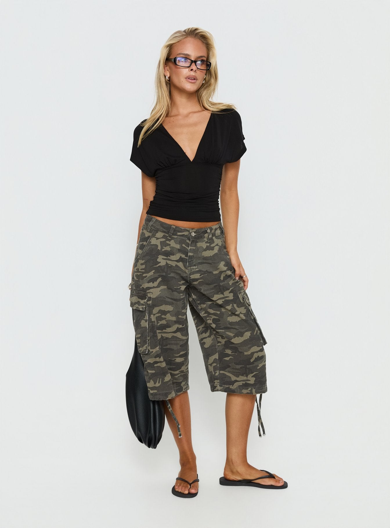 Alternative view of Hudsen Longline Cargo Shorts Camo