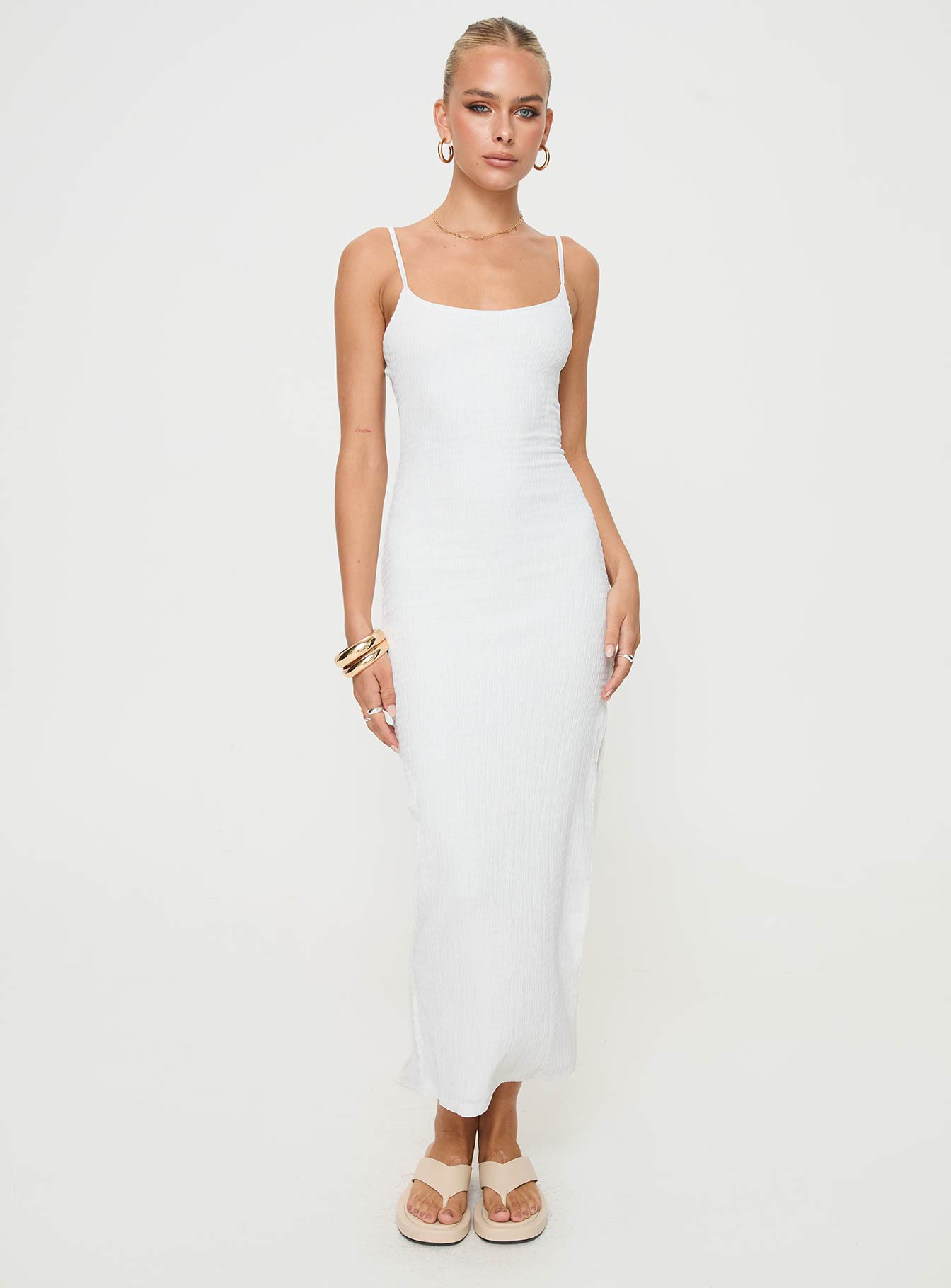 Alternative view of Elestria Maxi Dress White