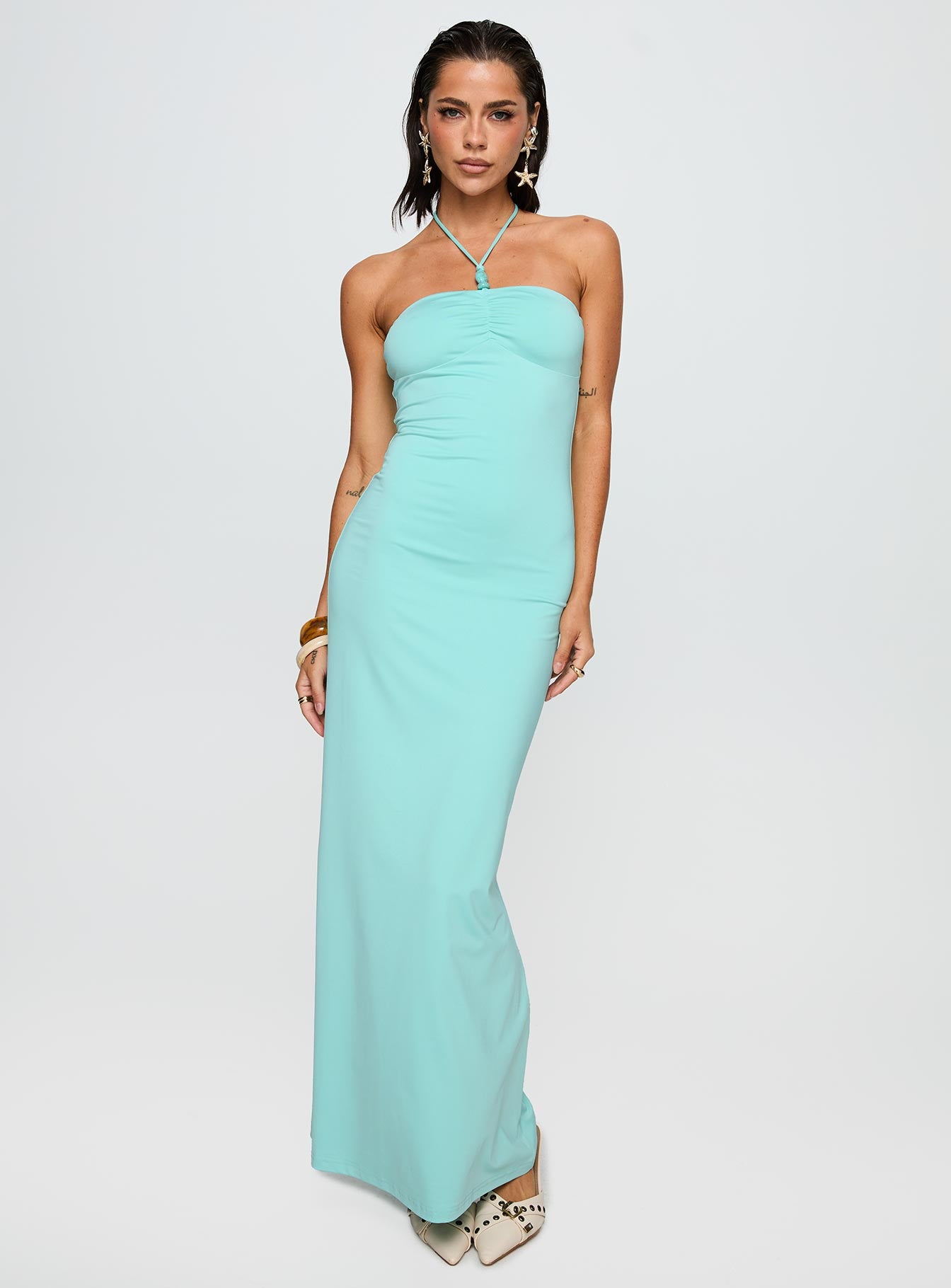 Alternative view of A Vision Hardware Detail Maxi Dress Blue