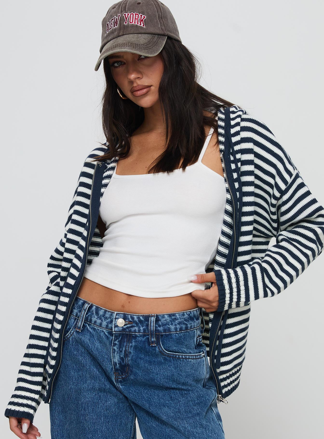 Alternative view of Brienna Zip Jacket Navy