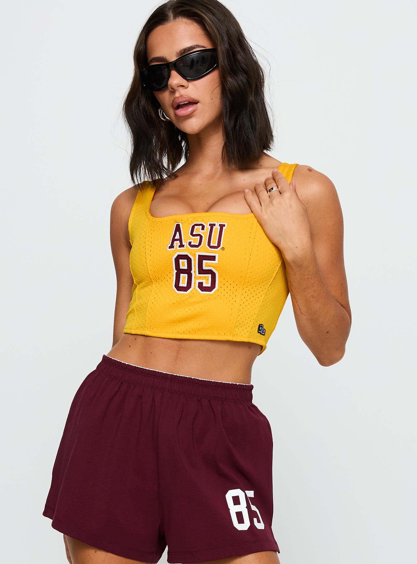 Alternative view of Asu Jersey Corset Top Gold