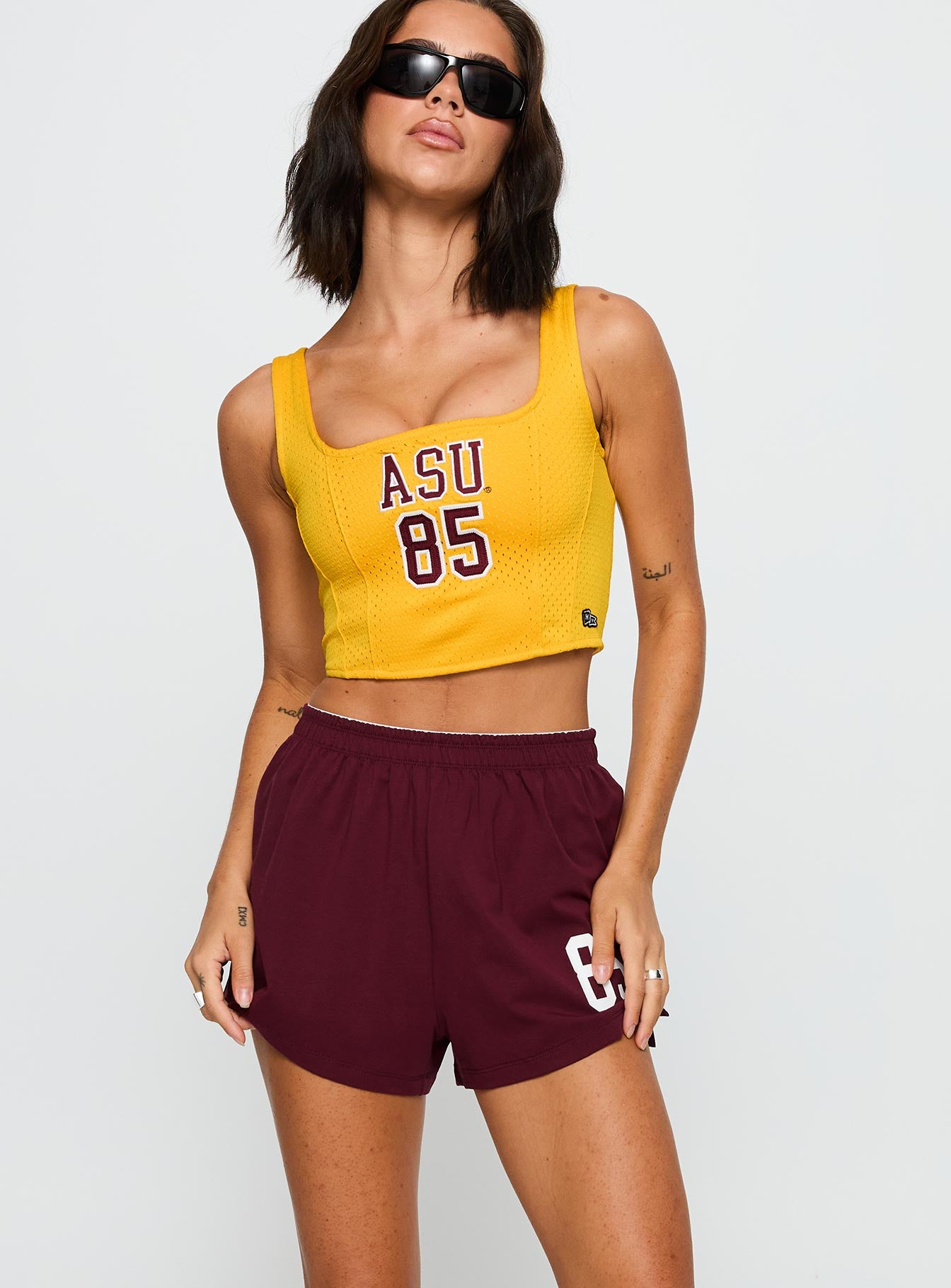 Alternative view of Asu Soffee Shorts Maroon
