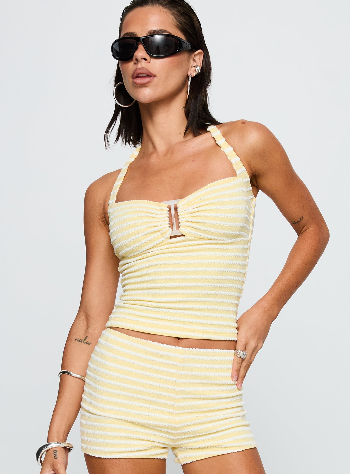 Alternative view of Dreaming Of Me Top Yellow Stripe
