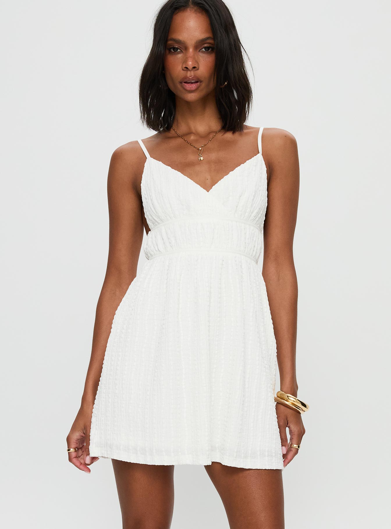 Alternative view of All Too Well Mini Dress White