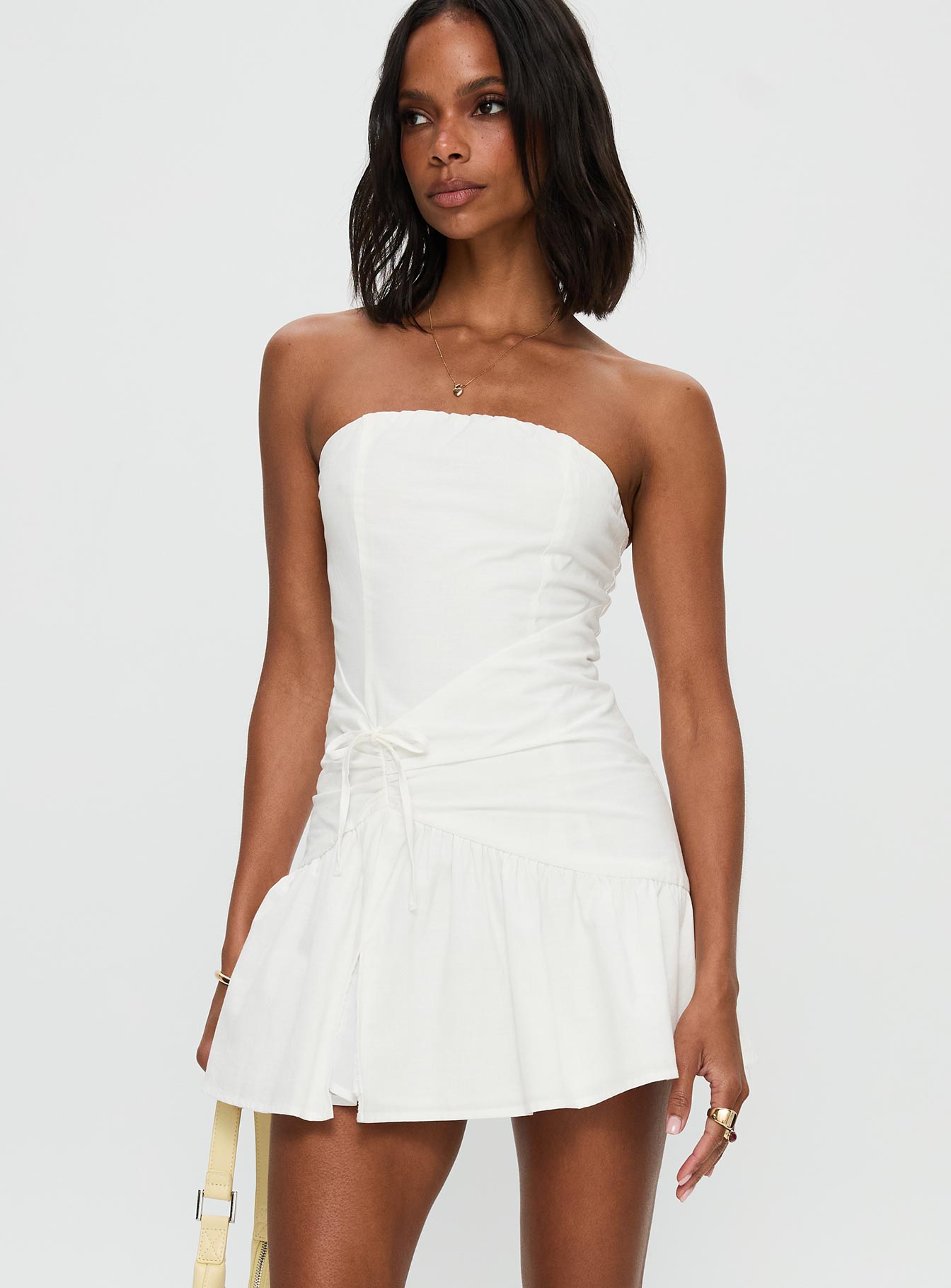 Alternative view of Archetype Strapless Mini Dress White