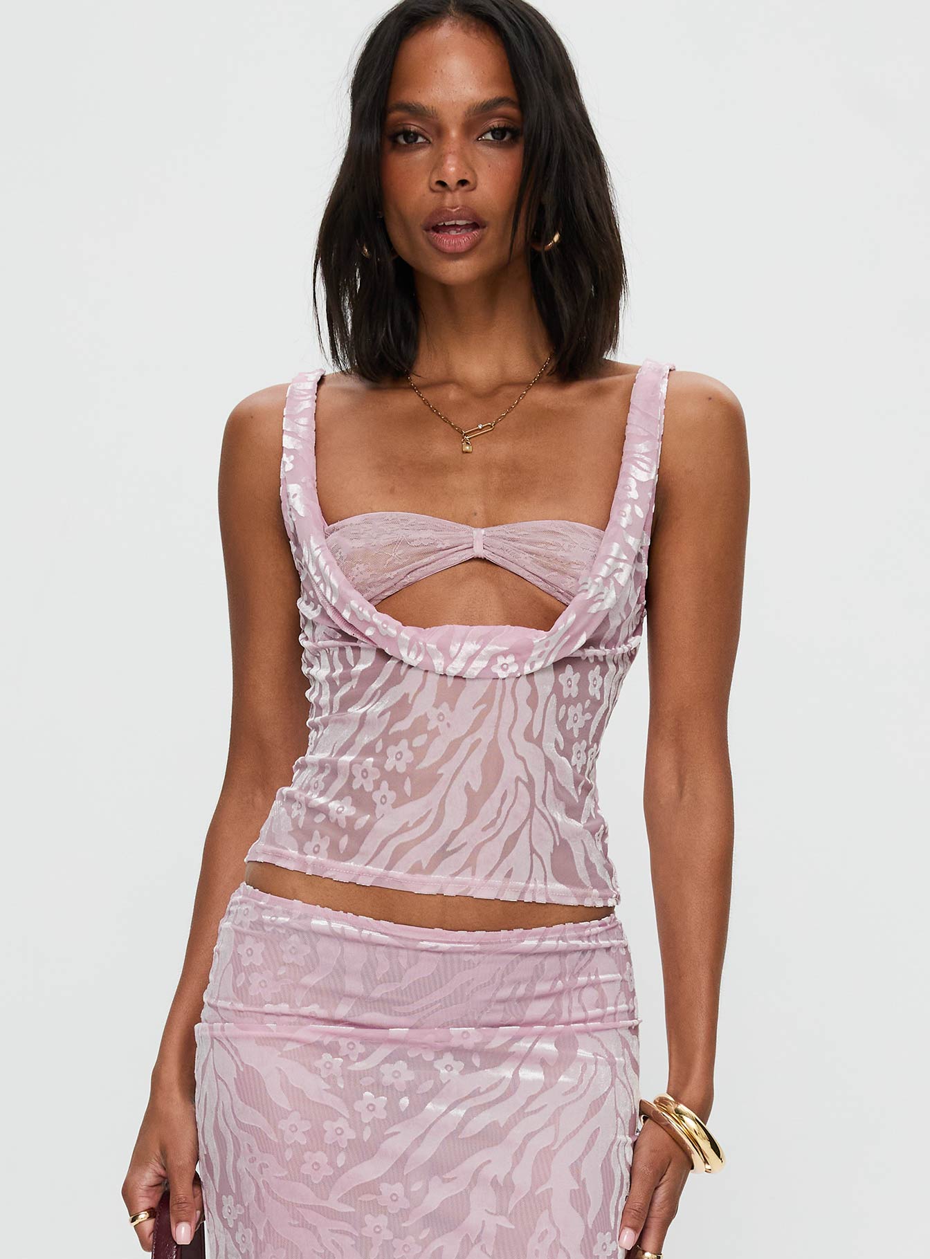 Alternative view of Delilah Top Pink