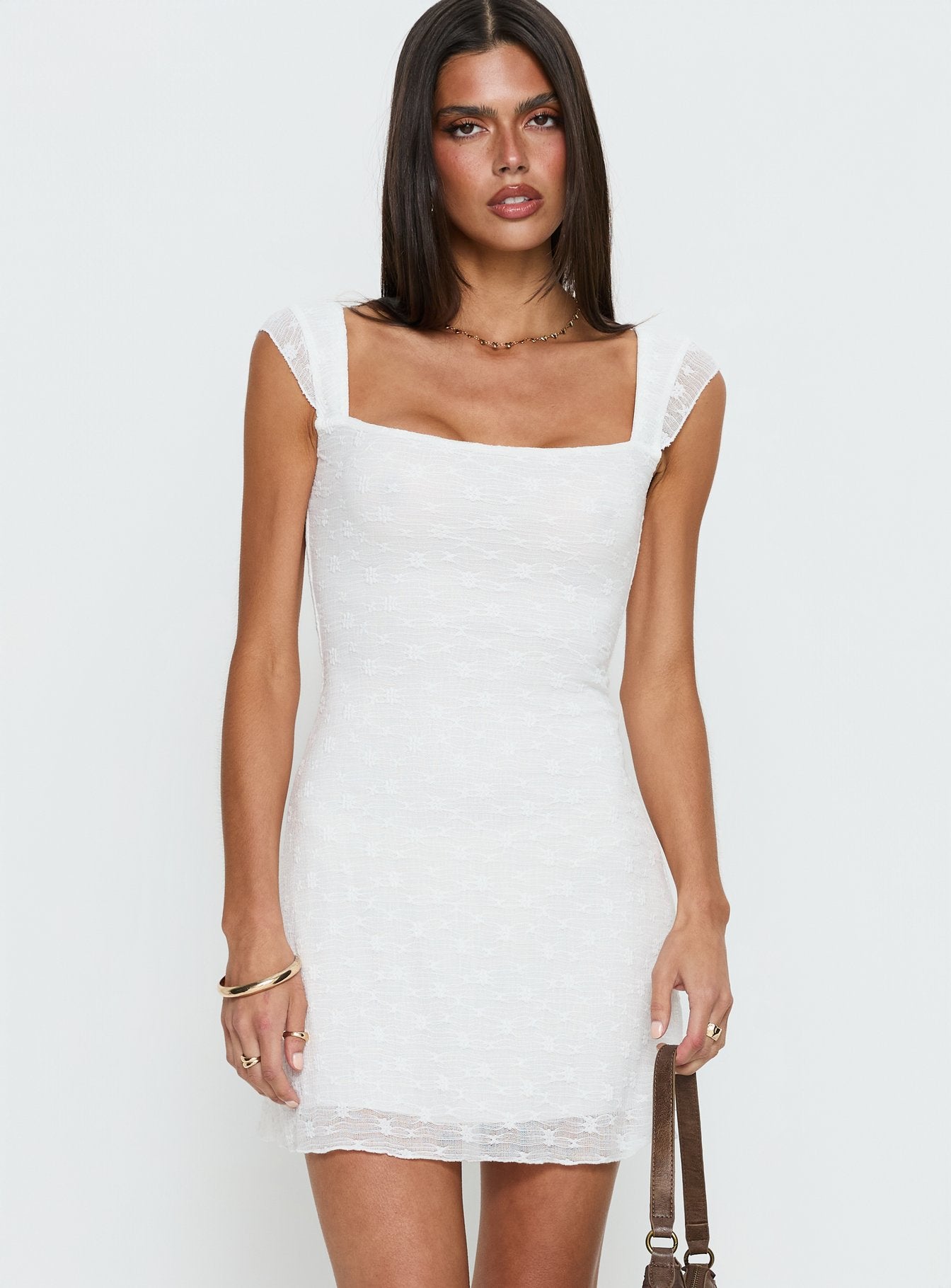 Lanchester Mini Dress White - Image 2