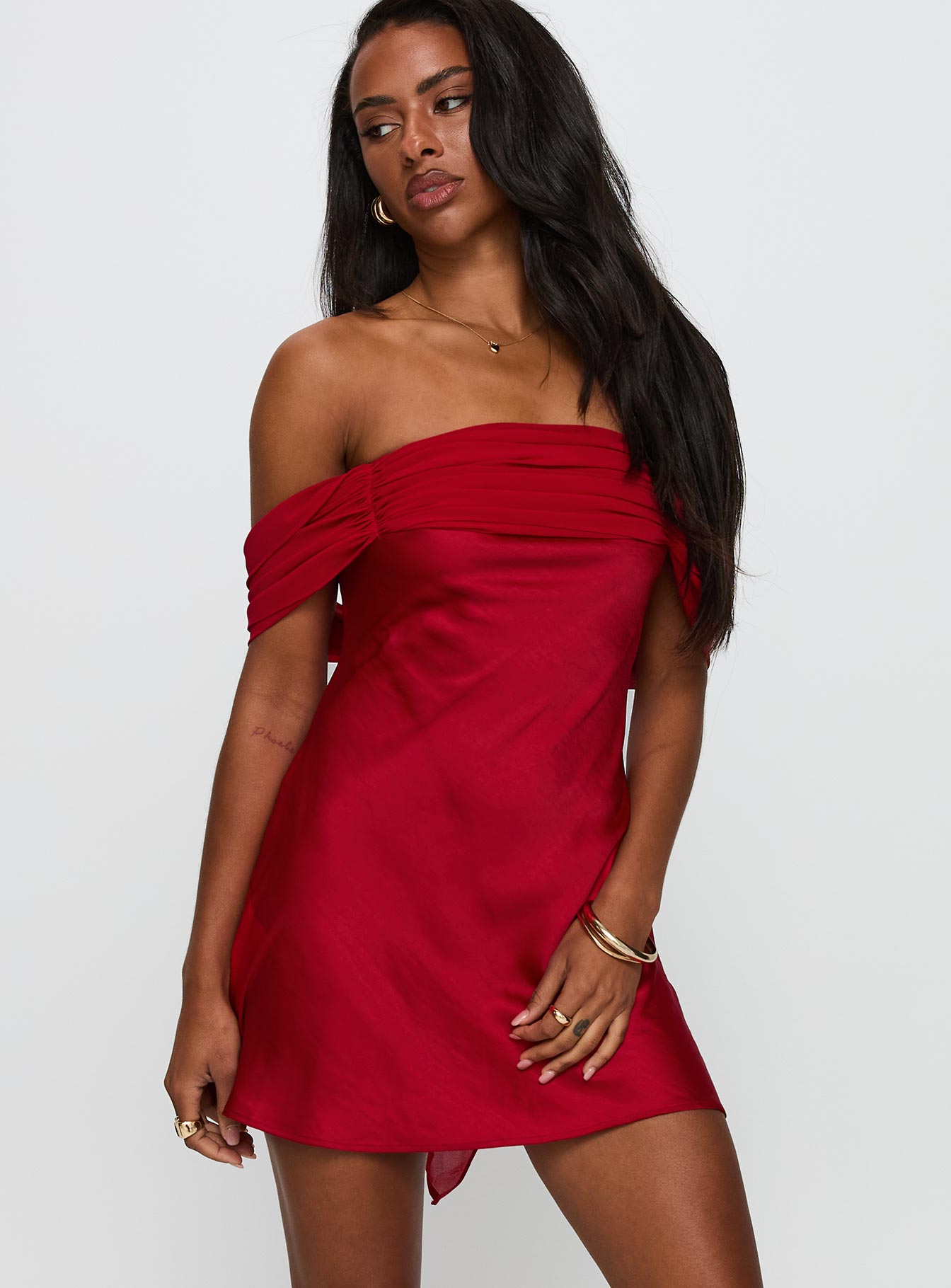 Alternative view of Adoration Mini Dress Red