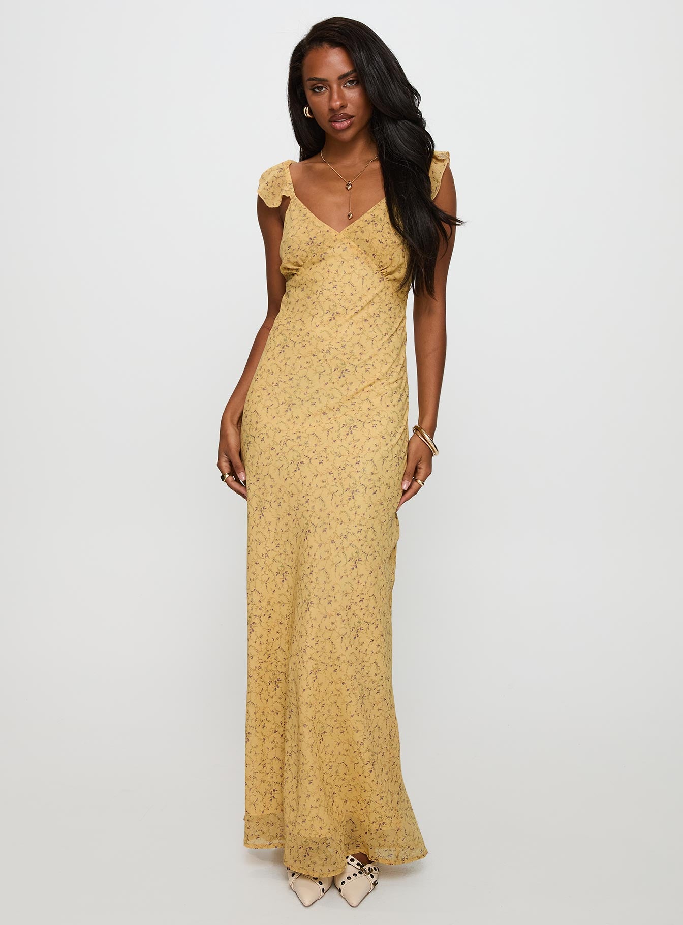 Alternative view of Dearlie Frill Maxi Dress Multi