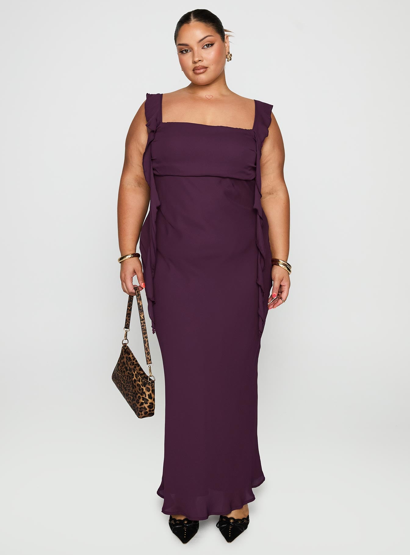 Alternative view of Lanai Maxi Dress Plum Curve