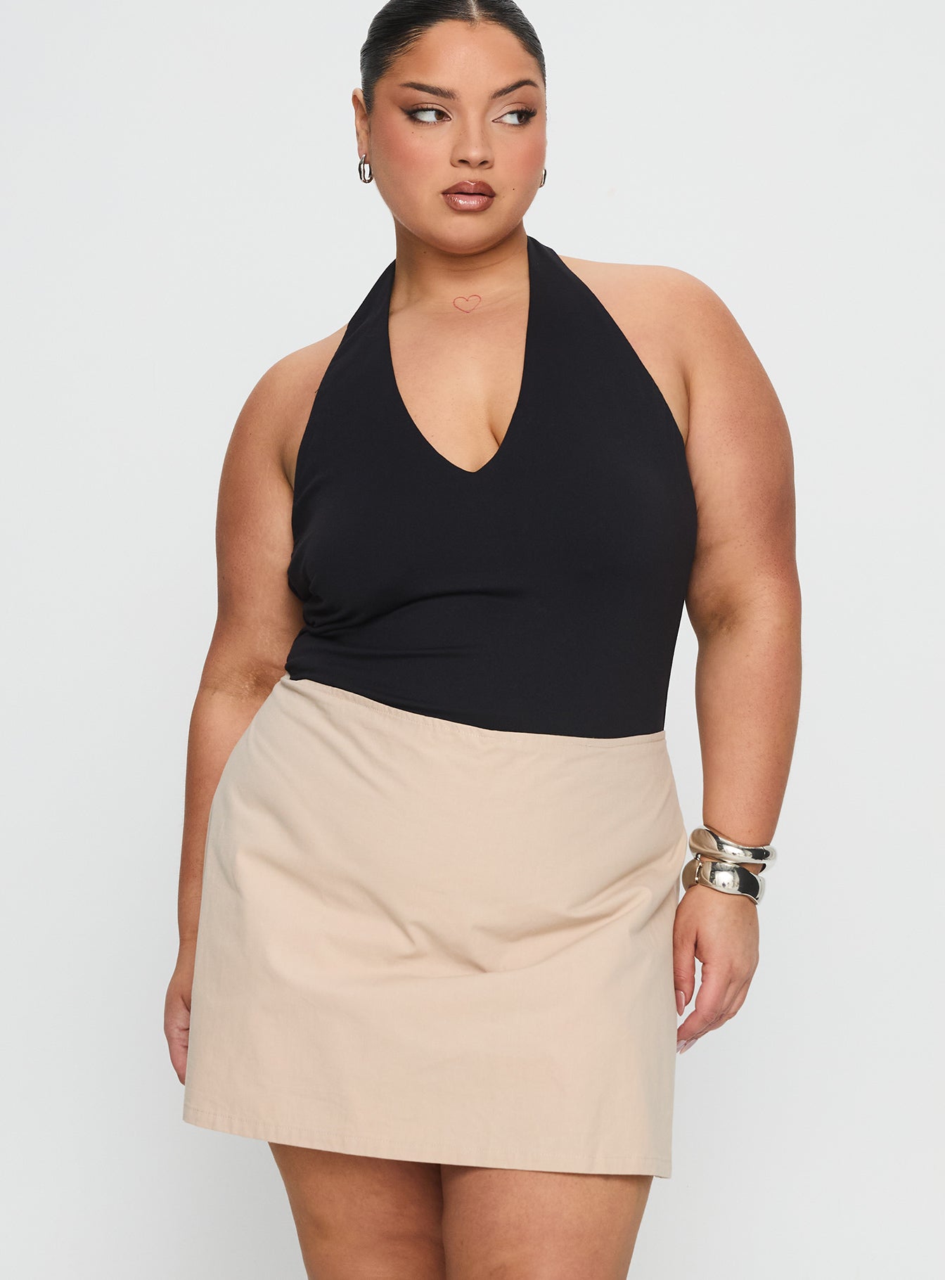Alternative view of Gigi Skort Beige Curve